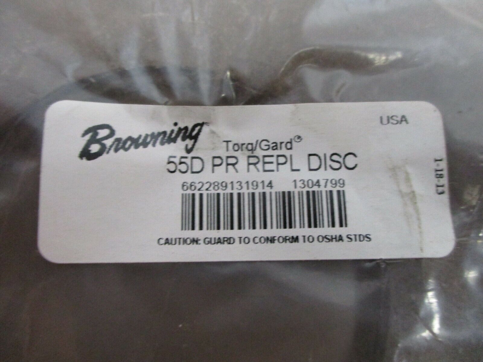 Browning Torq/Gard Replacement Disc 55D PR REPL DISC New Surplus