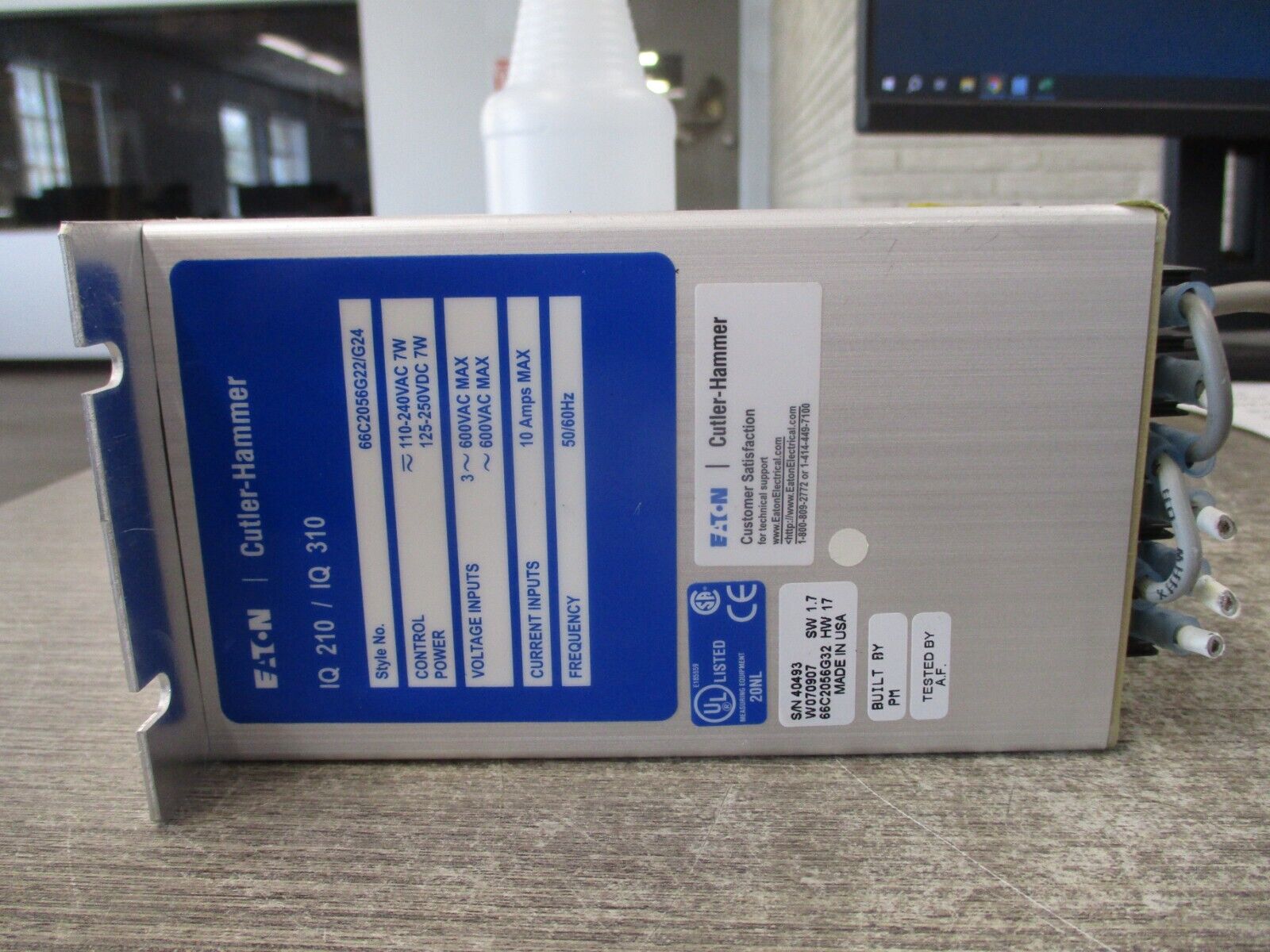 Eaton IQ210 / IQ310 Power Meter 66C2056G22/G24 Display Part#: 66B2051G01