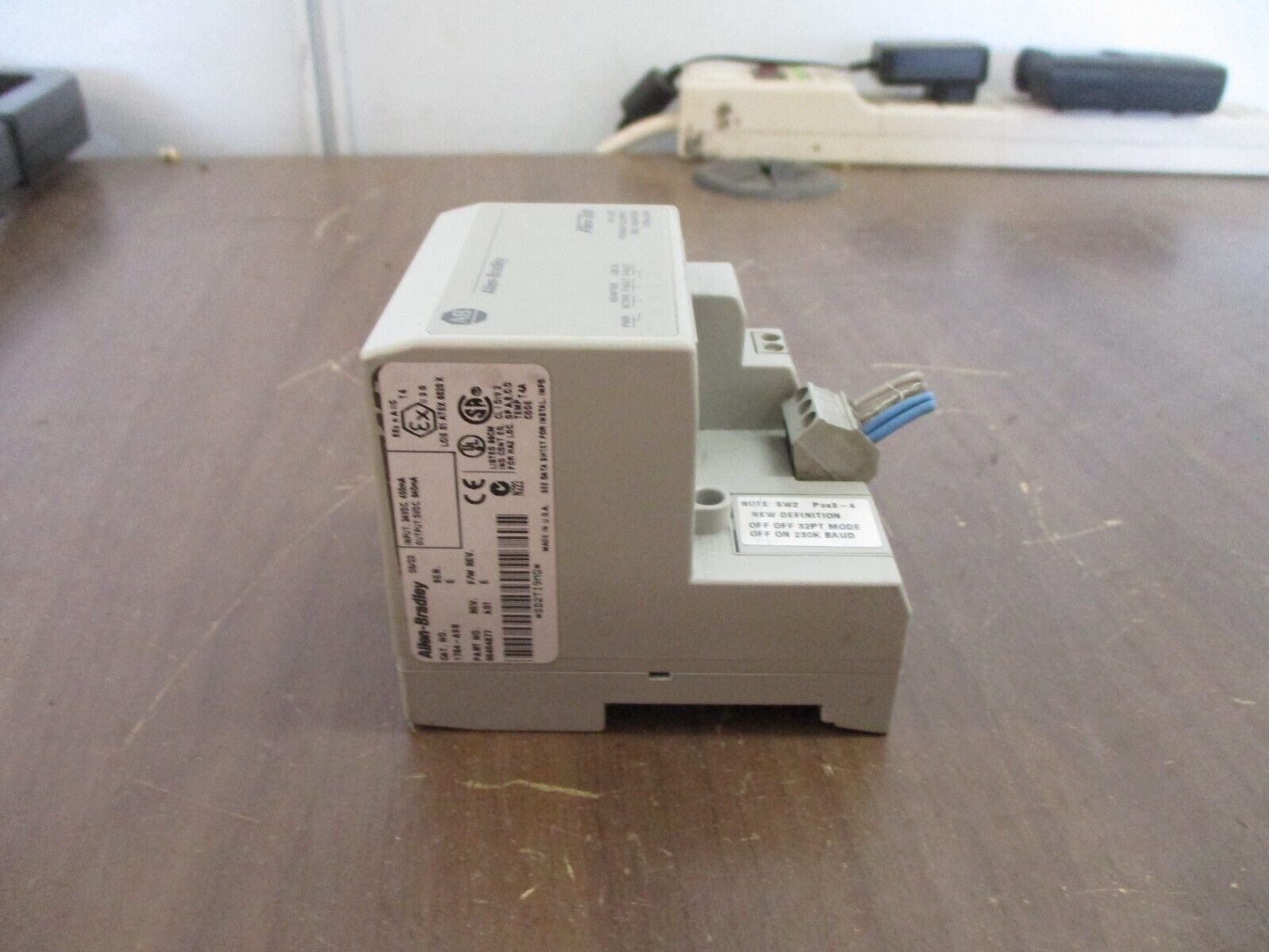 Allen-Bradley Flex I/O Power Supply RIO Adapter 1794-ASB Ser. E Rev. A01 24VDC