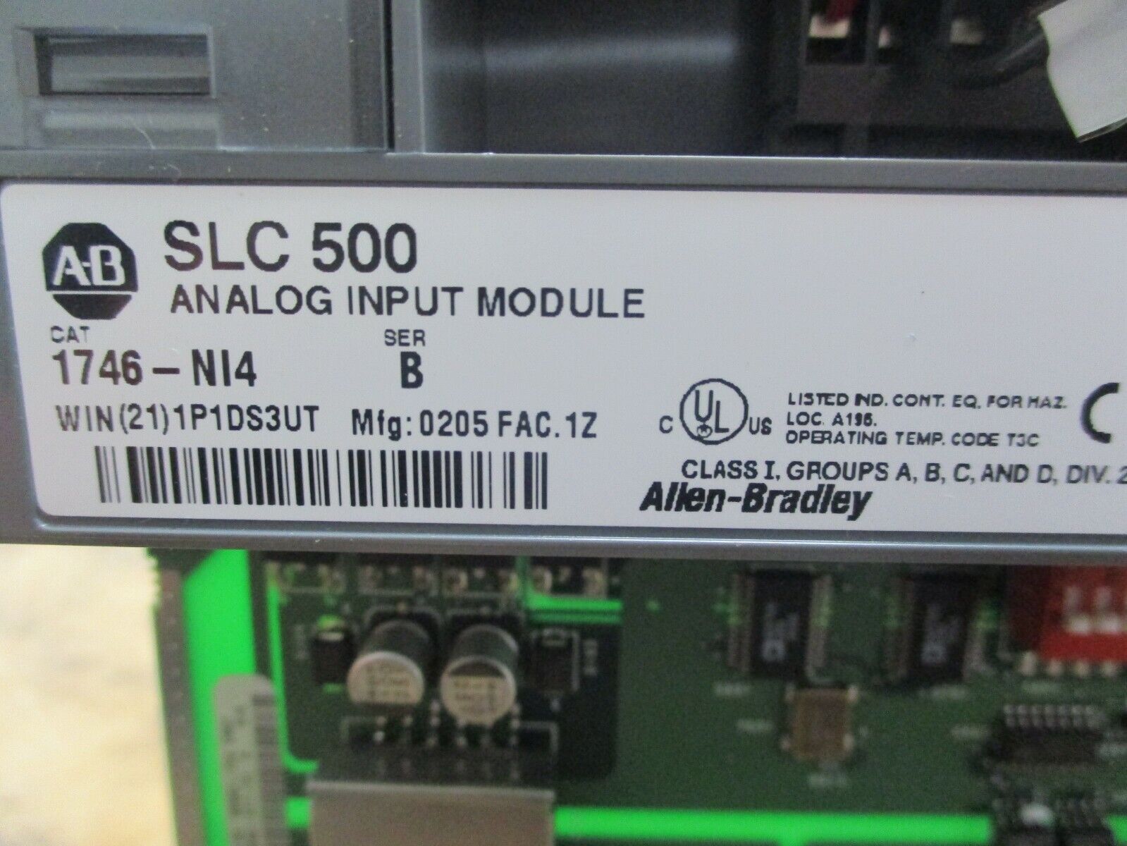 Allen-Bradley SLC 500 Analog Input Module 1746-NI4 Series B Used