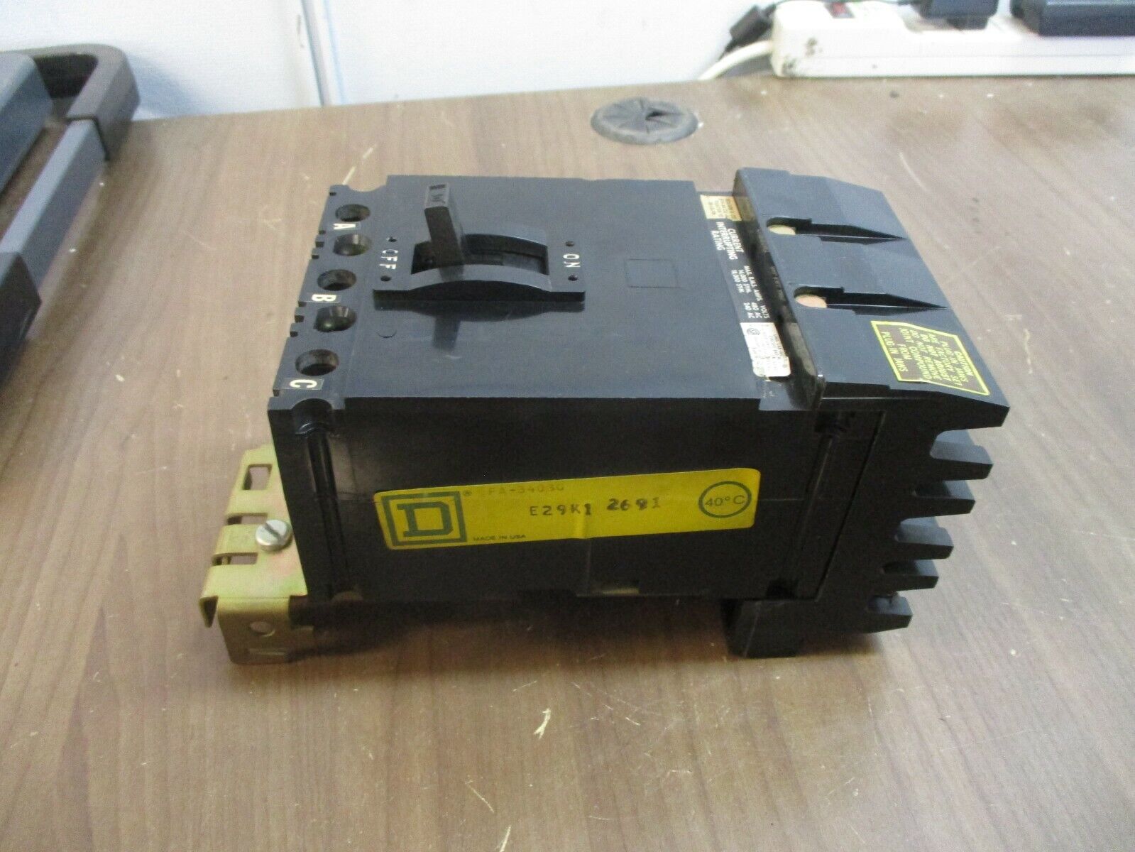Square D I-Line Circuit Breaker FA-34030 30A 600V 3P Used