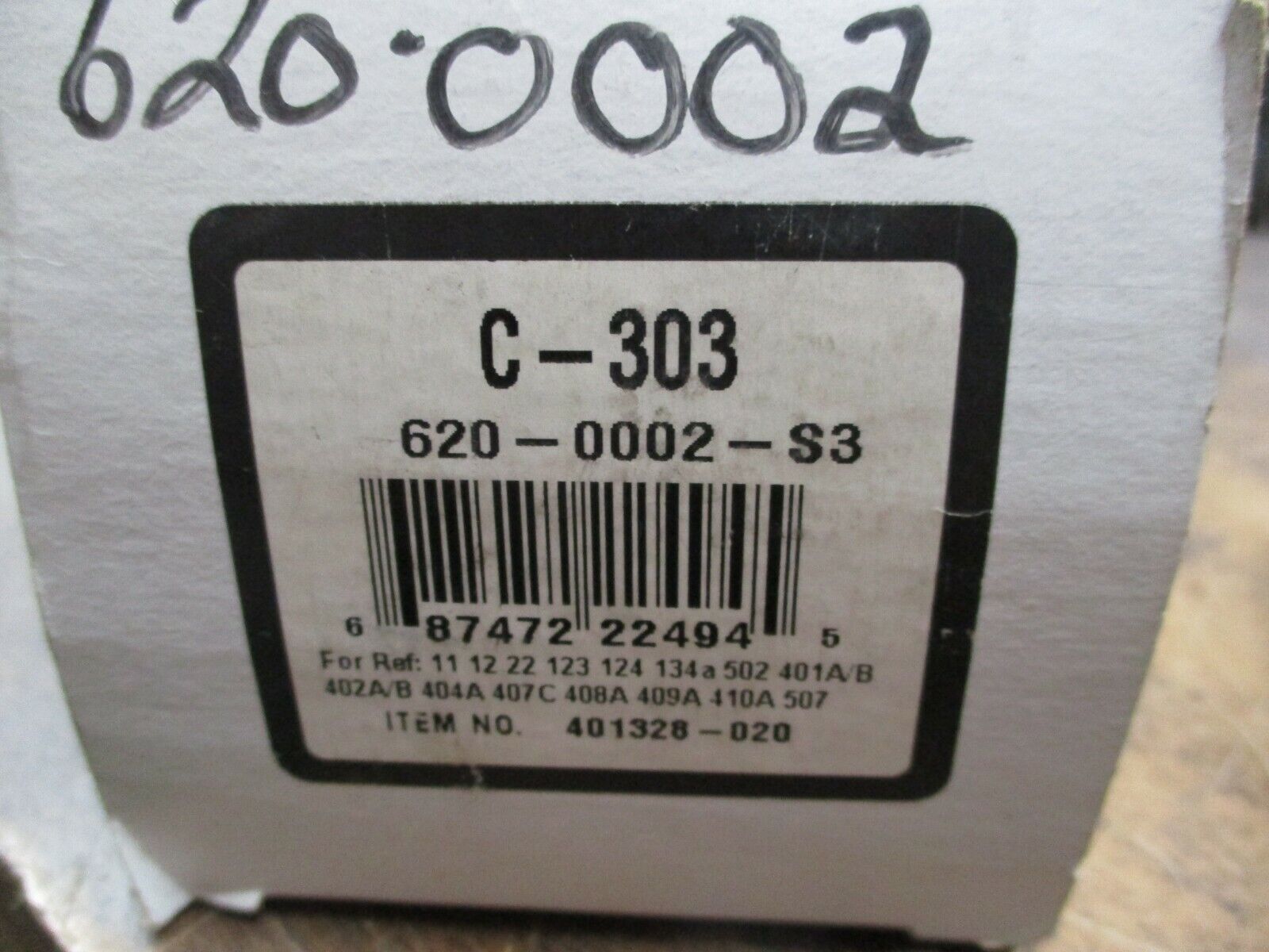 Sporlan C-303 Filter-Drier 620-0002-S3 New Surplus