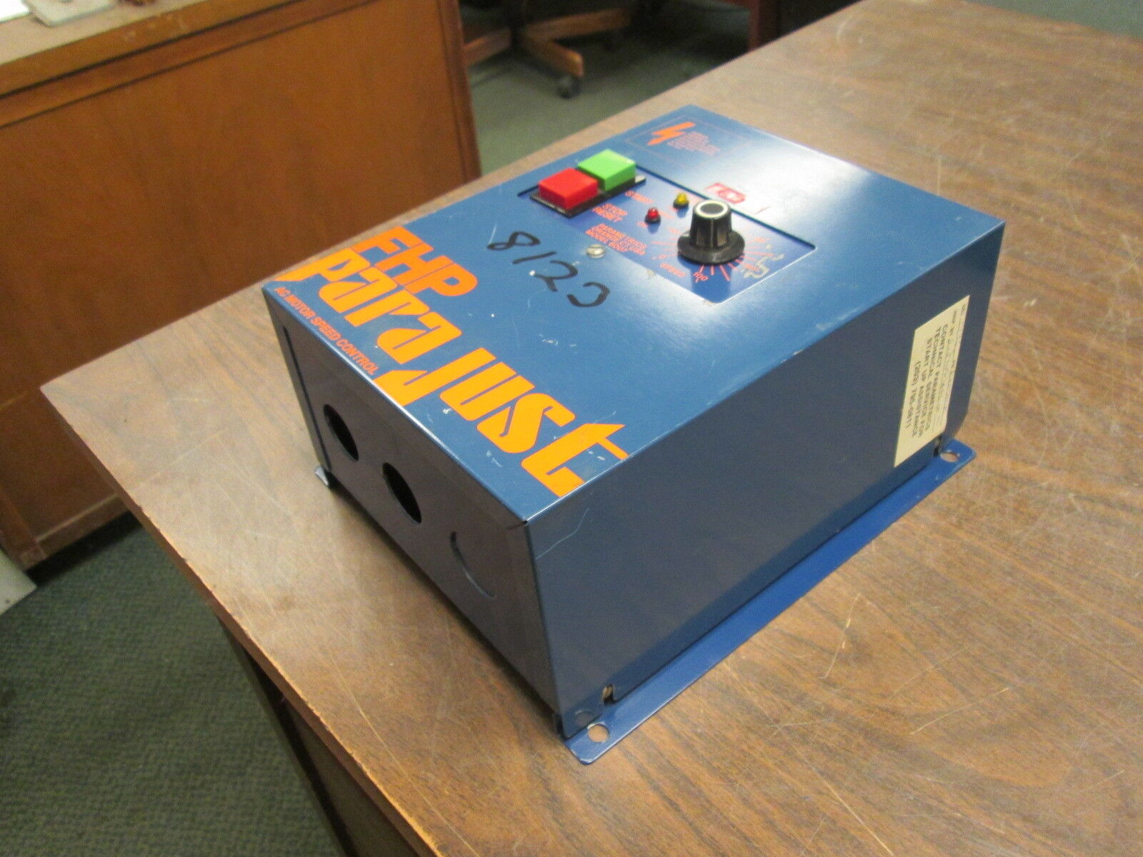 Parametrics FHP Parajust AC Motor Speed Control 600702, 3/4HP Used