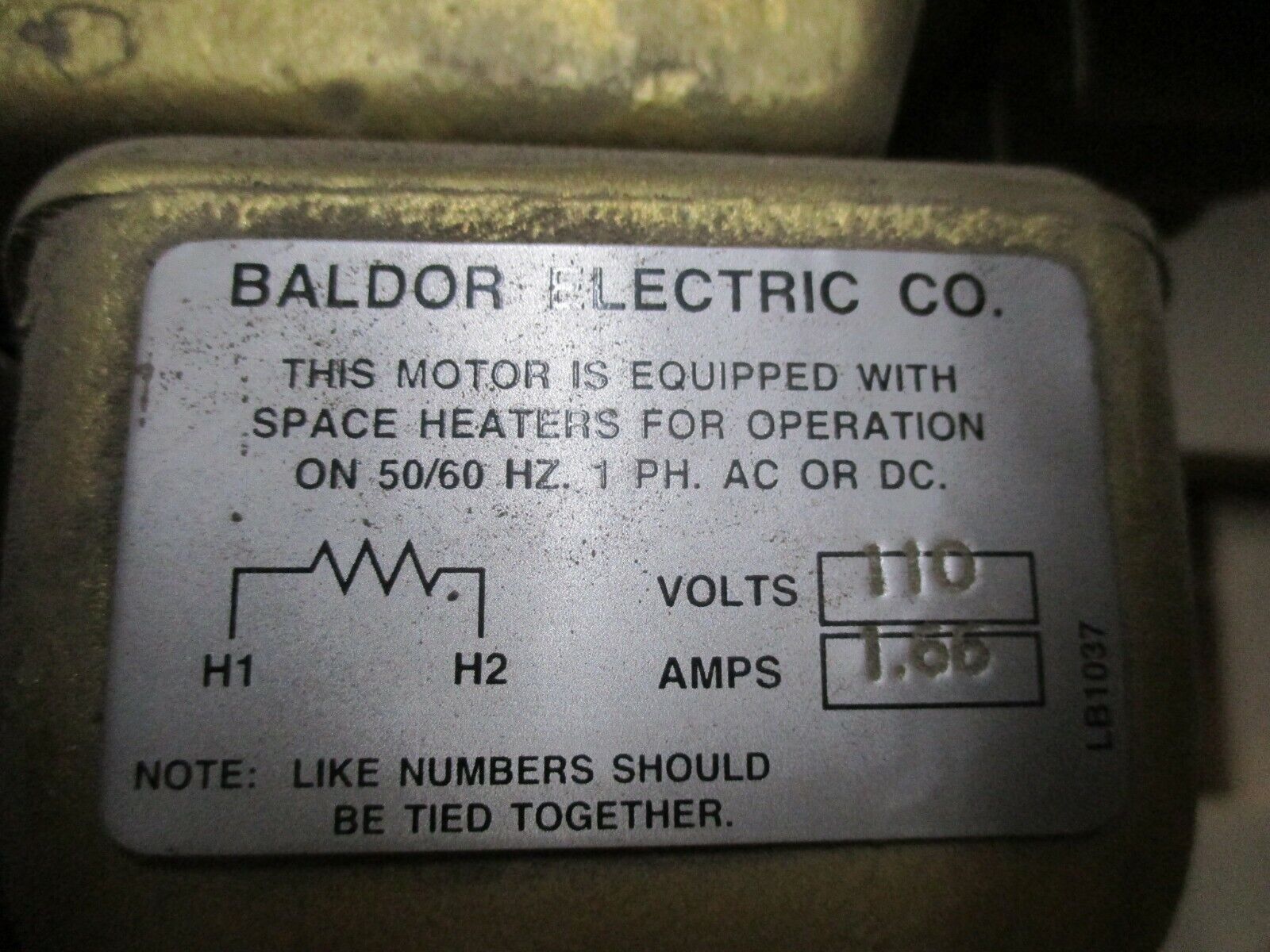 Baldor Super-E AC Motor 12E862X282G1 50HP 1800RPM 460V 57A 326T New Surplus
