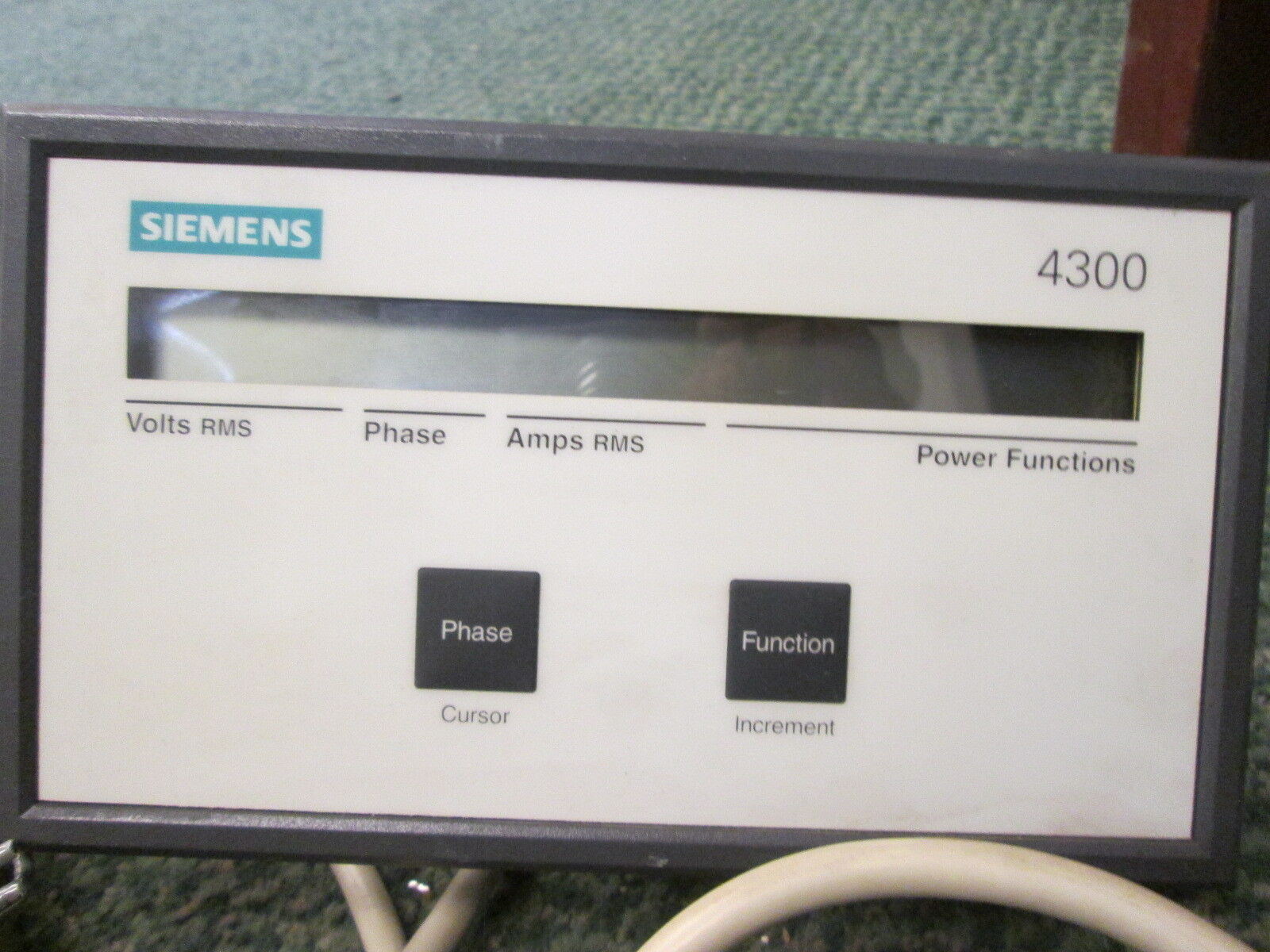 Siemens 4300 Power Meter & Display DC-120 4300 Display Module Used