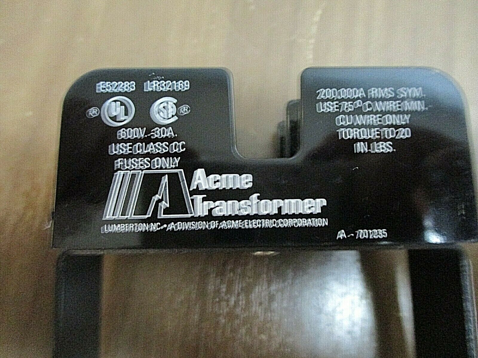 Acme Transformer Primary Fuse Kit PL-112700 New Surplus