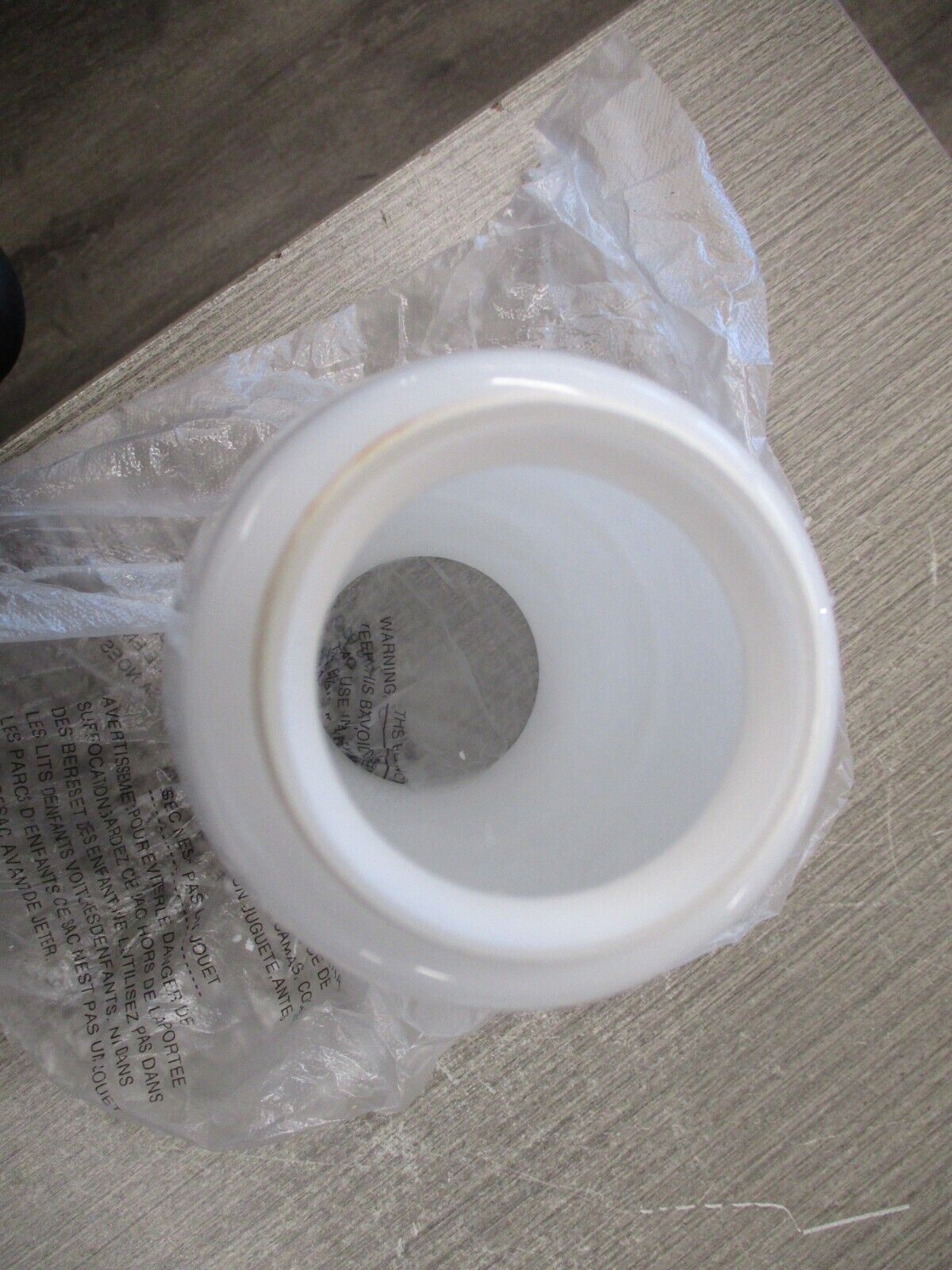 Lithonia Bullet Glass Shade DBLT 1001 Opal White New Surplus
