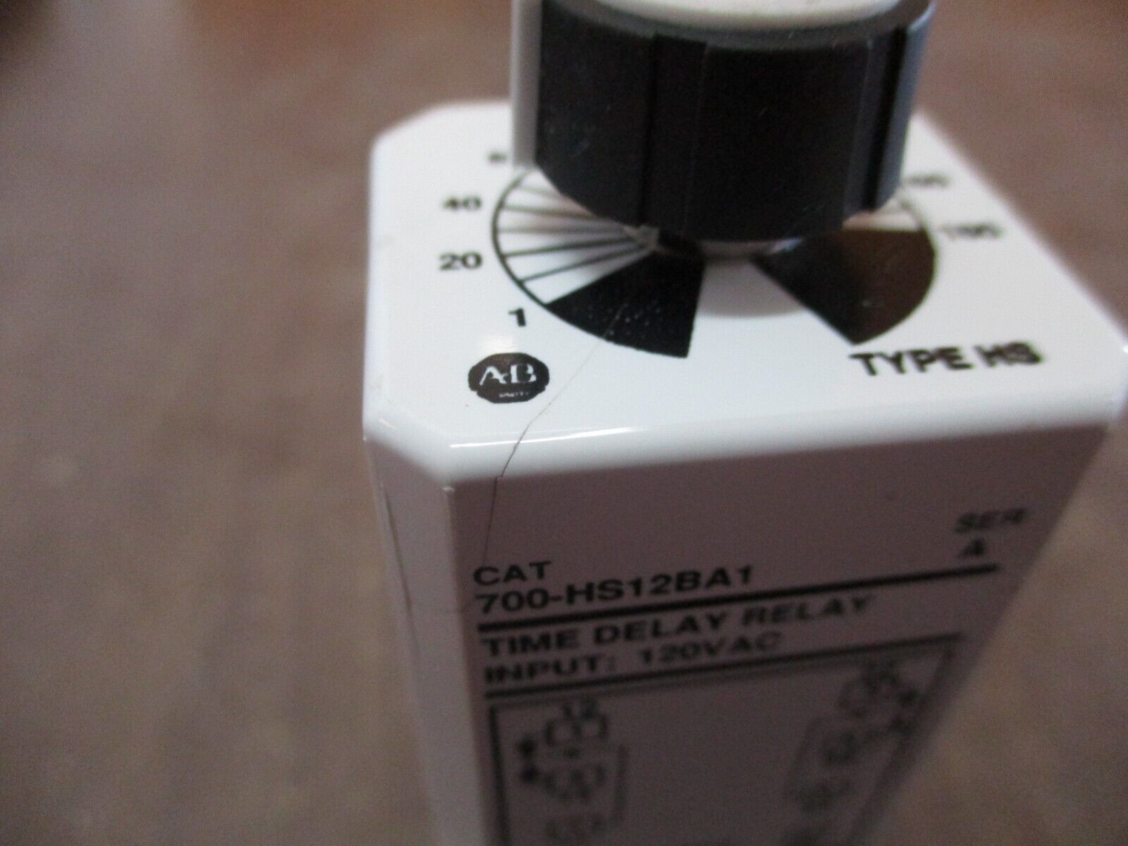 Allen-Bradley Time Delay Relay 700-HS12BA1 Ser. A 120VAC Range: 1.0-180s Used