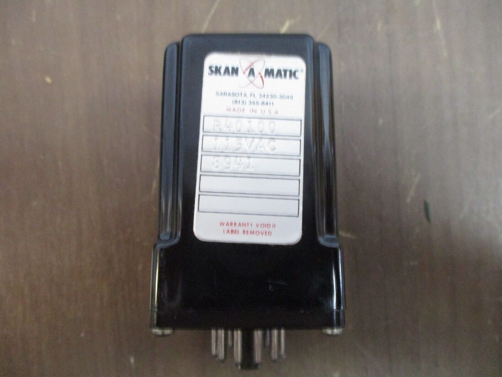 Skan-A-Matic Amplifier Relay R40100 115VAC New Surplus