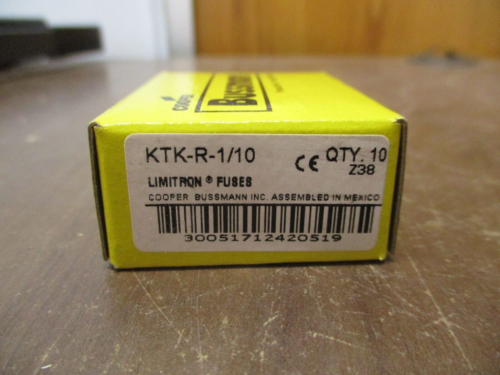 Cooper Bussmann Limitron Fuse KTK-R-1/10 0.10A 600V *Box of 10* New Surplus