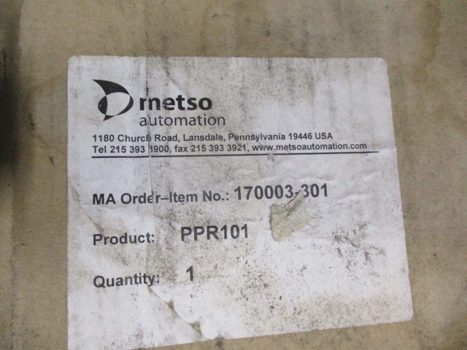 Metso Automation Industrial Computer PPR101 Rel. 3.19 New Surplus