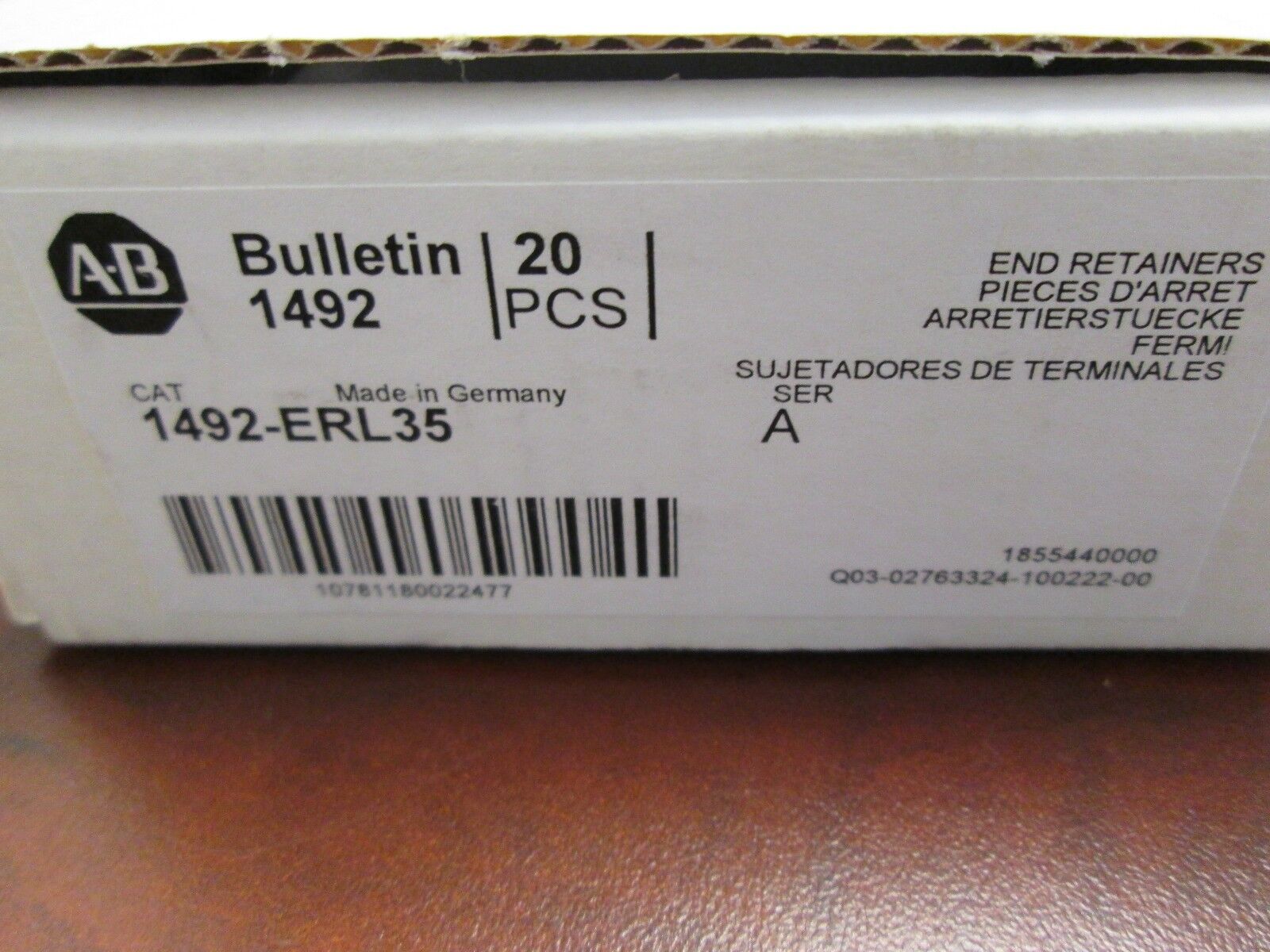 Allen-Bradley End Retainers 1492-ERL35 *Box of 20* New Surplus