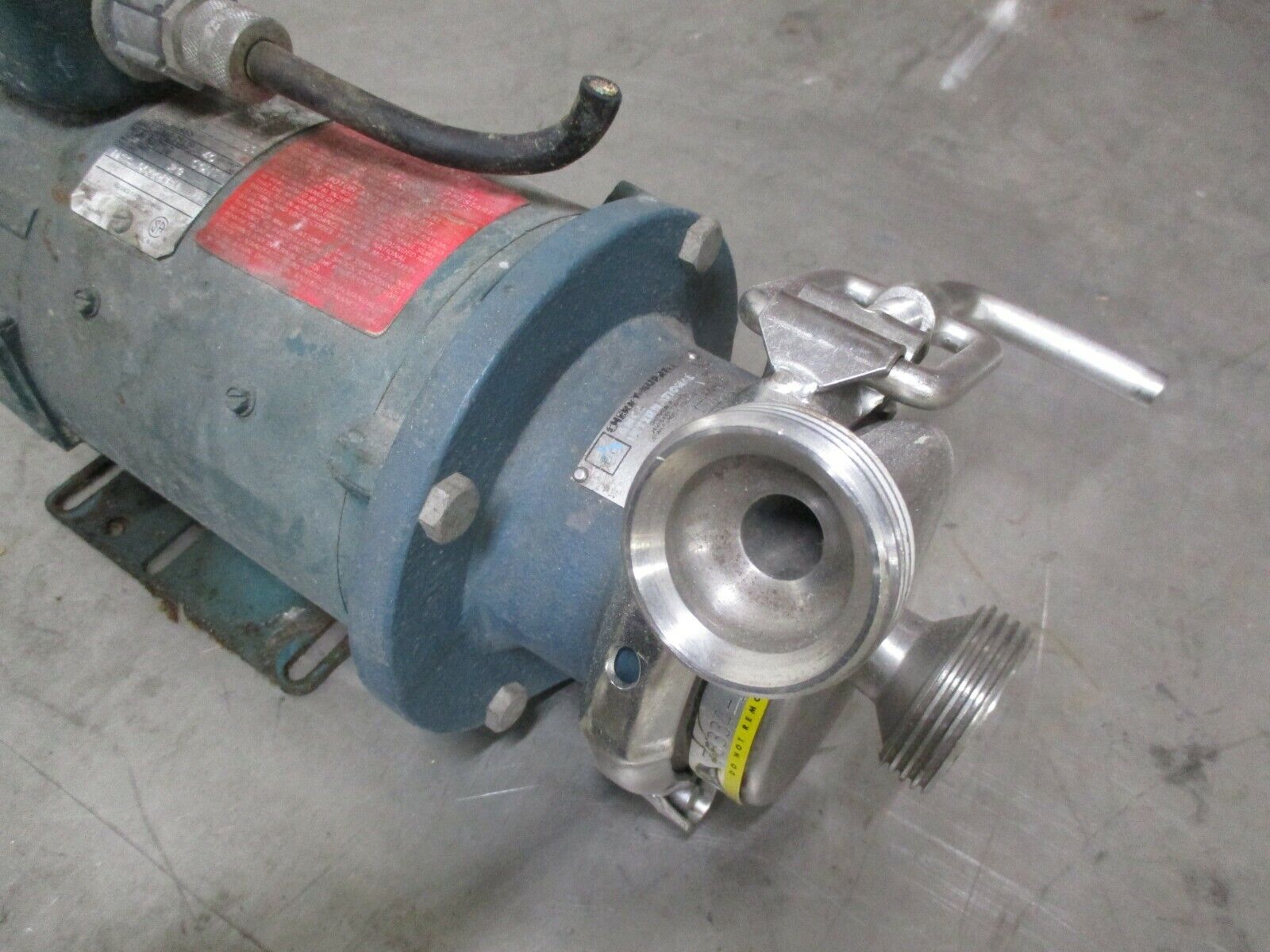 Cherry-Burrell Pump w/ DC Motor 0-F 1/4HP 1800RPM 90V 2.9A EA56C Frame Used