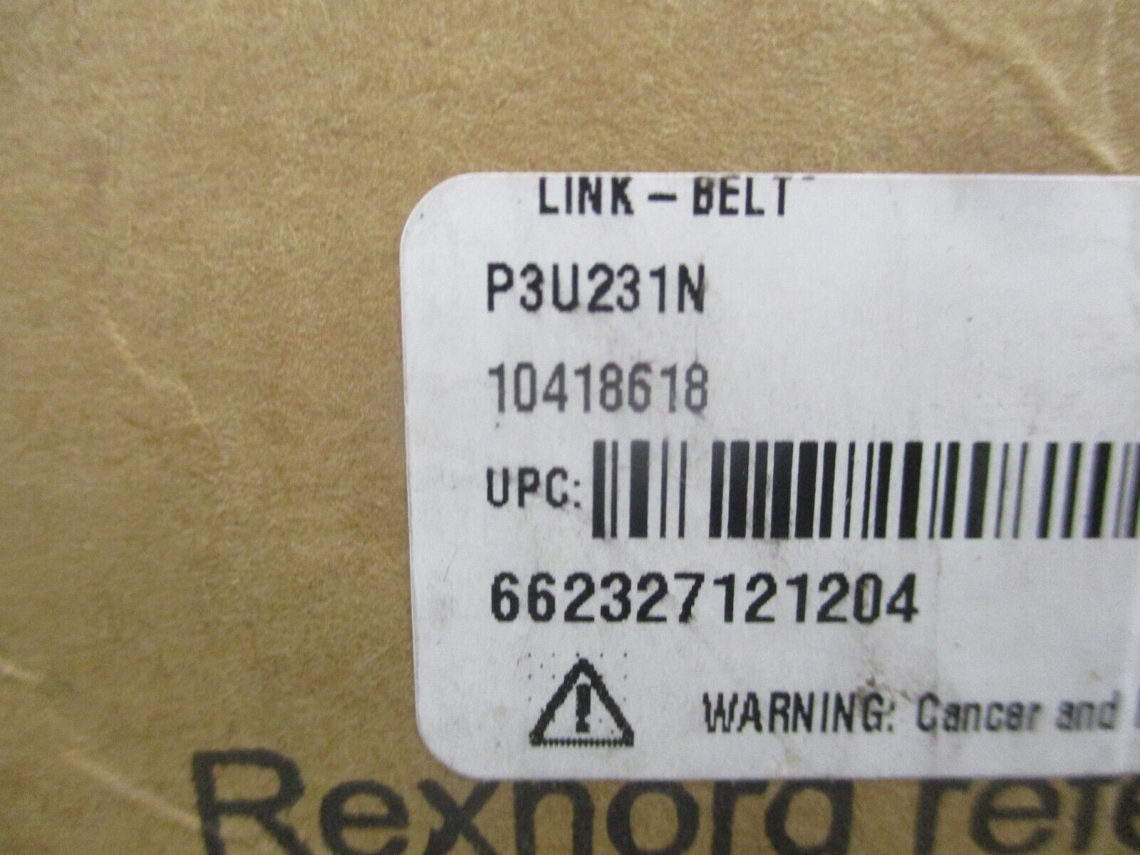 Rexnord Link-Belt Pillow Block Bearing P3U231N Bore : 1 15/16" New Surplus