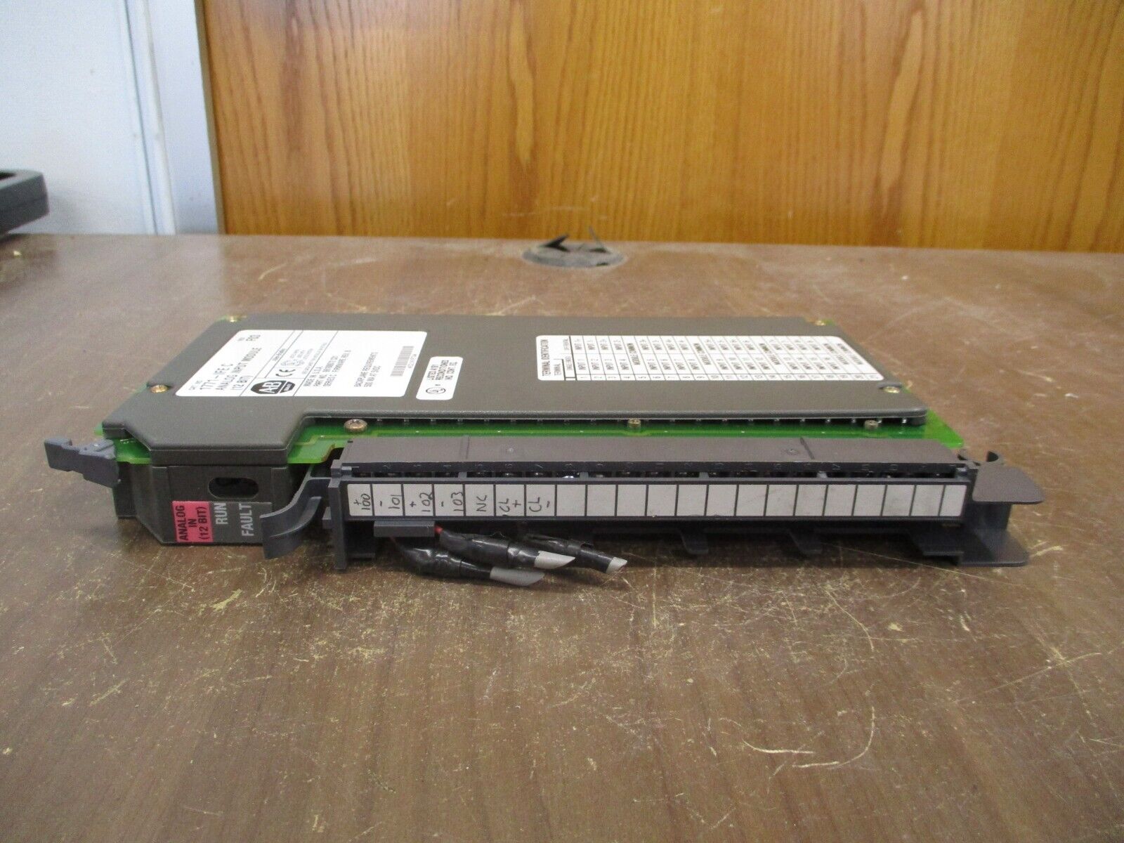 Allen-Bradley 12-Bit Analog Input Module 1771-IFE/C Ser C Rev F03 F/W Rev B Used