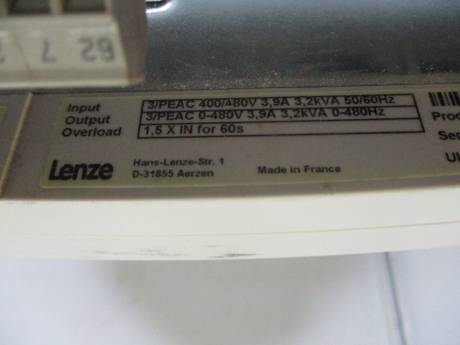 Lenze Servo Controller EVS9323-ES Input: 3Ph 400/480V 3.9A 3.2kVA 50/60Hz Used