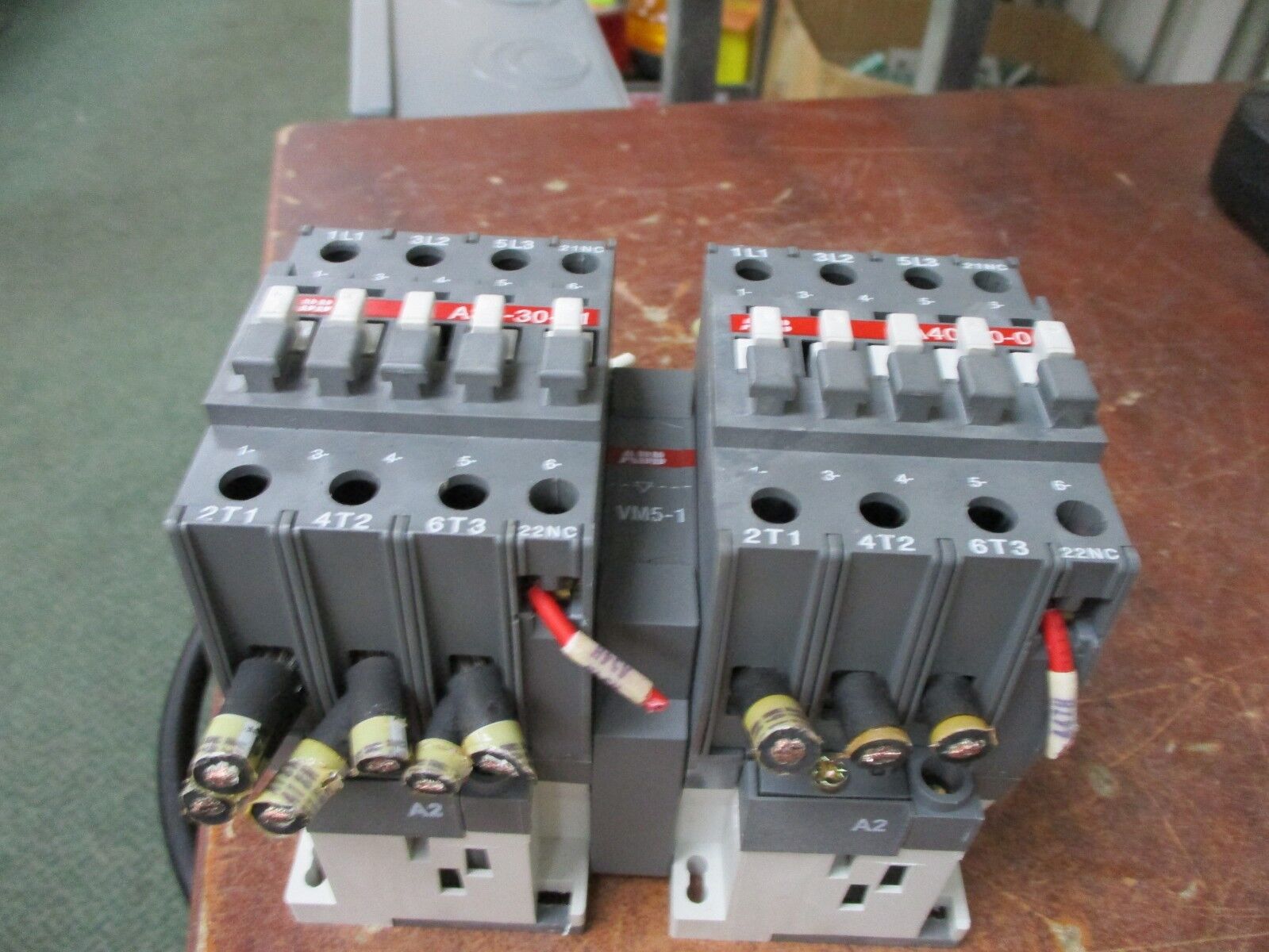 ABB 2 Speed Contactor A40-30-01 120V Coil 60/50A 600V Used