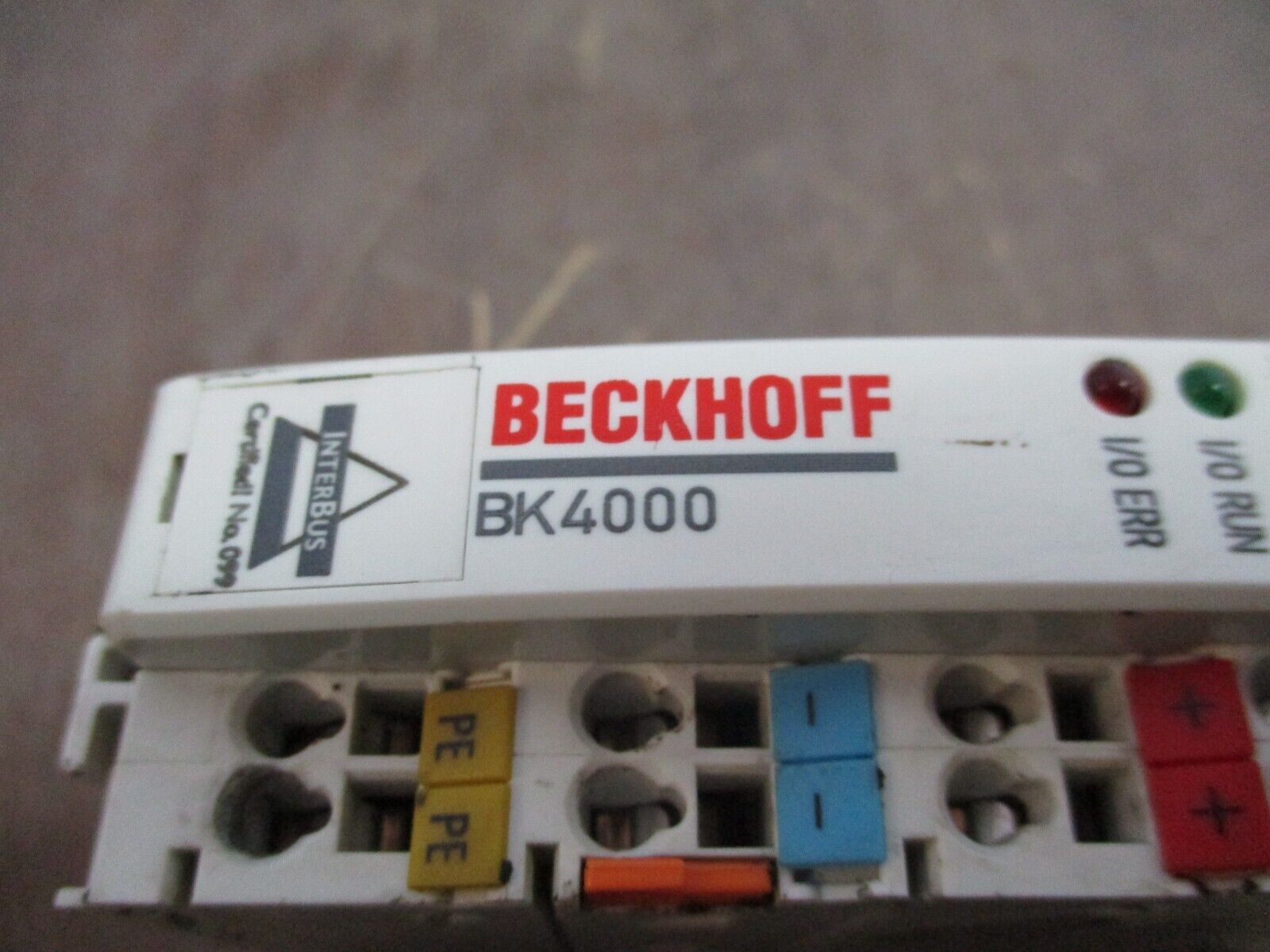 Beckhoff Interbus Coupler BK4000 24VDC 500kBaud Used