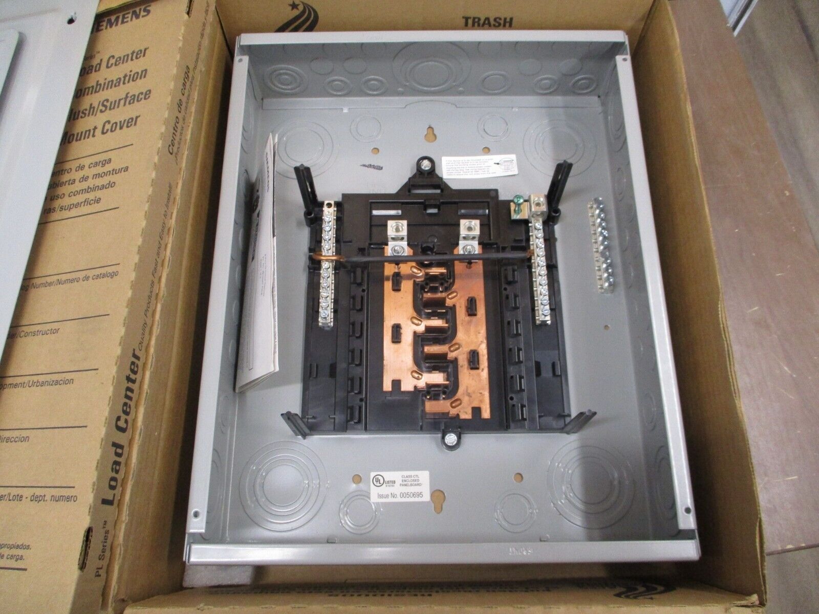Siemens PL Series Main Lug Load Center P1212L1125CU 125A 120/240V 12-Space