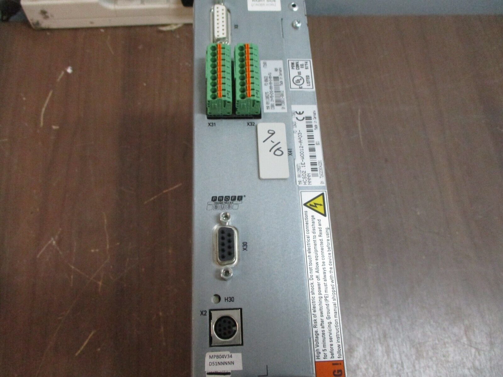 Rexroth Indra Drive Servo Drive HCS02.1E-W0012-A-03-NNNN 3Ph Used