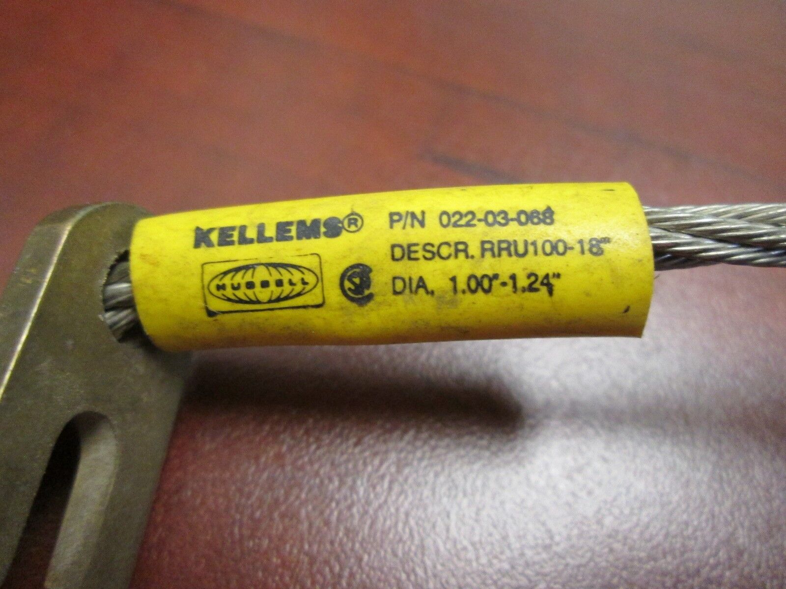 Kellems Strain Relief Cable 022-03-068 Diameter 1.00-1.24"
