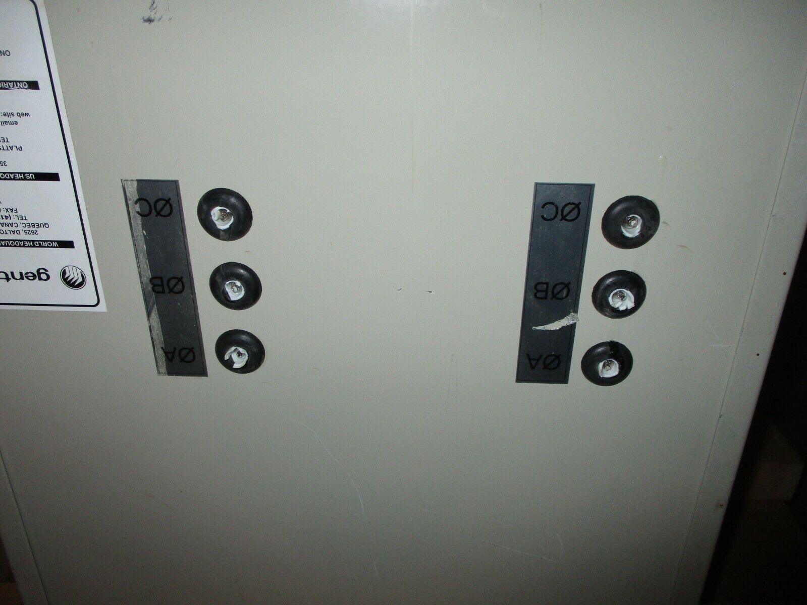 Gentec Capacitor Bank FCB-2U-BFI Type STD-ID0 120kVAR 480V 3Ph 60Hz Used