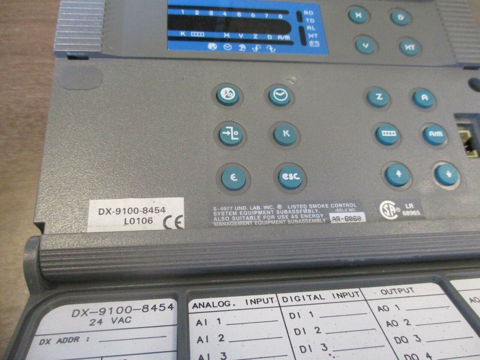 Johnson Controls Metasys Controller DX-9100-8454 24VAC *Chipped Base* Used