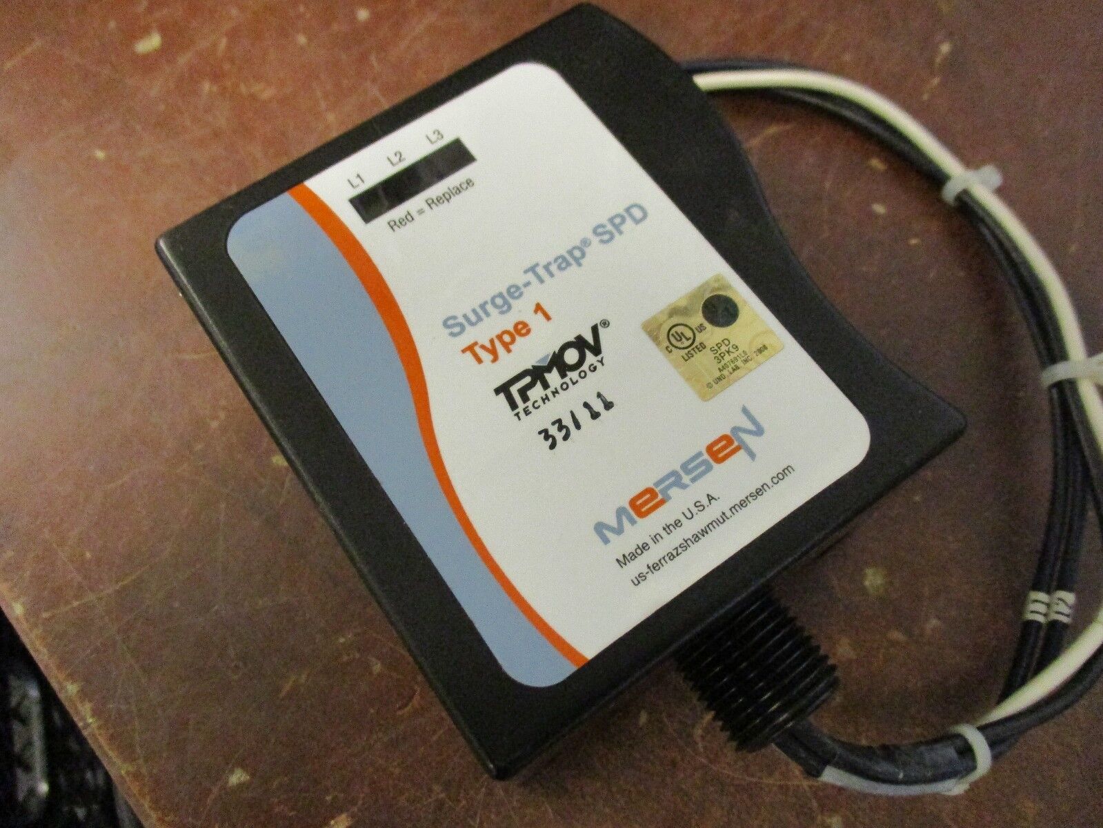 Mersen Surge-Trap SPD Type 1 Surge Suppressor STT22083PYG 120/208V 50/60Hz Used