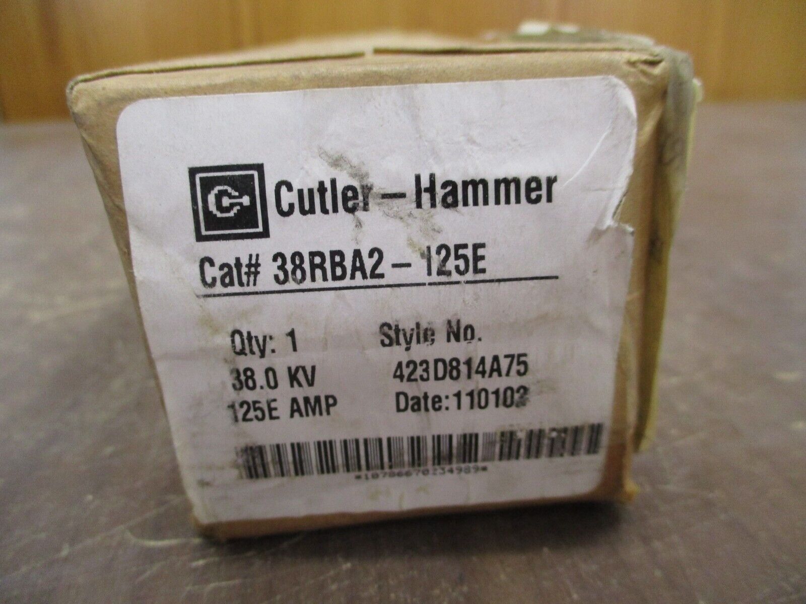 Cutler-Hammer Fuse Refill 38RBA2-125E 38kV 125E Style #: 423D814A75 New Surplus