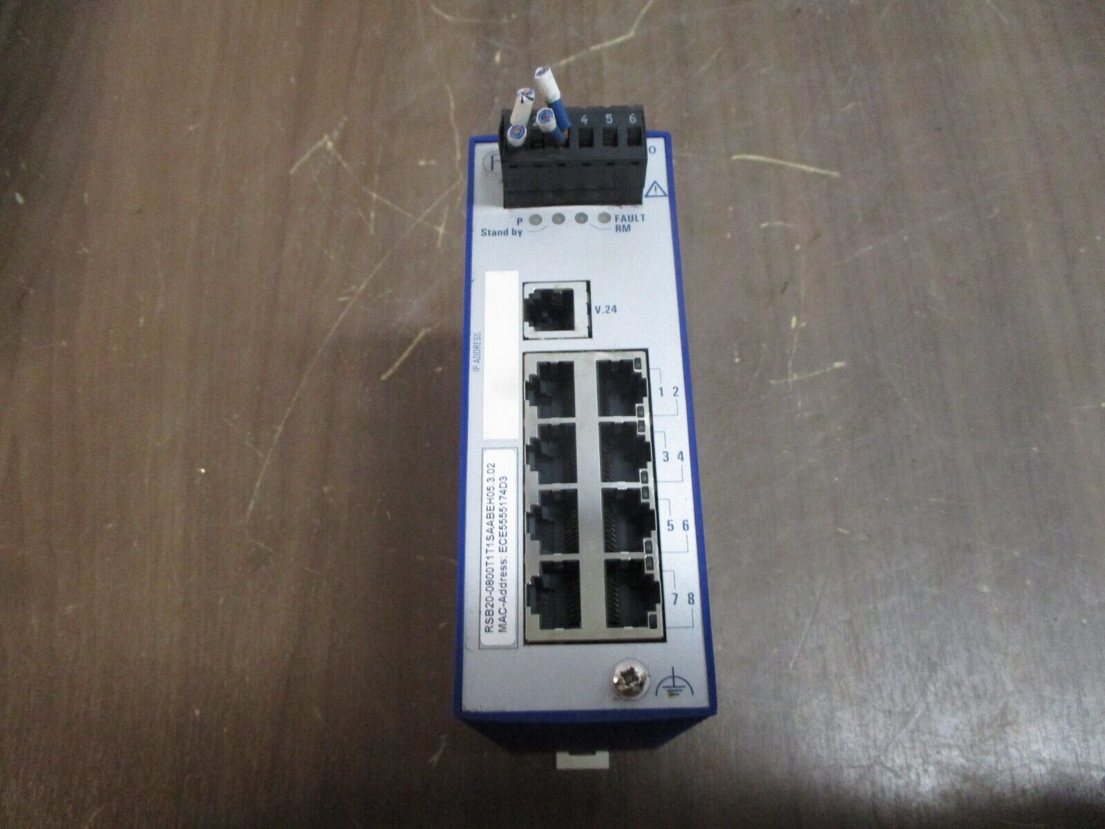 Hirschmann Ethernet Rail Switch RSB20 8-Port Used
