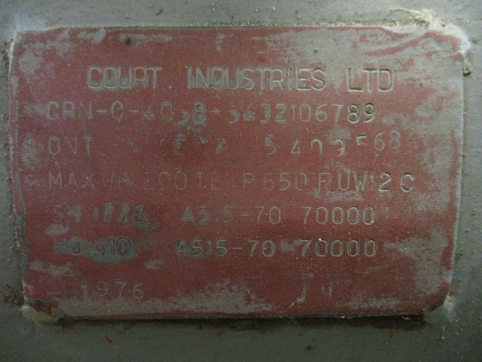 Dresser Air Compressor 600 10HP 1750RPM 460/230V 12.9/25.7A 3Ph Used