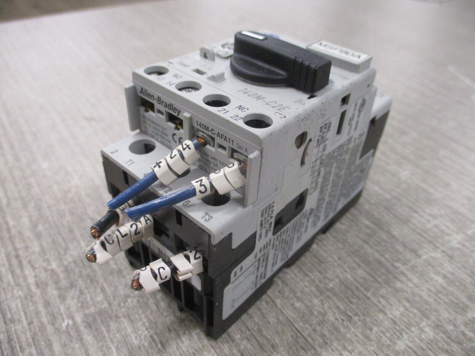 Allen-Bradley Manual Motor Protector 140M-C2E-B16 Ser. C Trip: 1.0-1.6A 600V Use