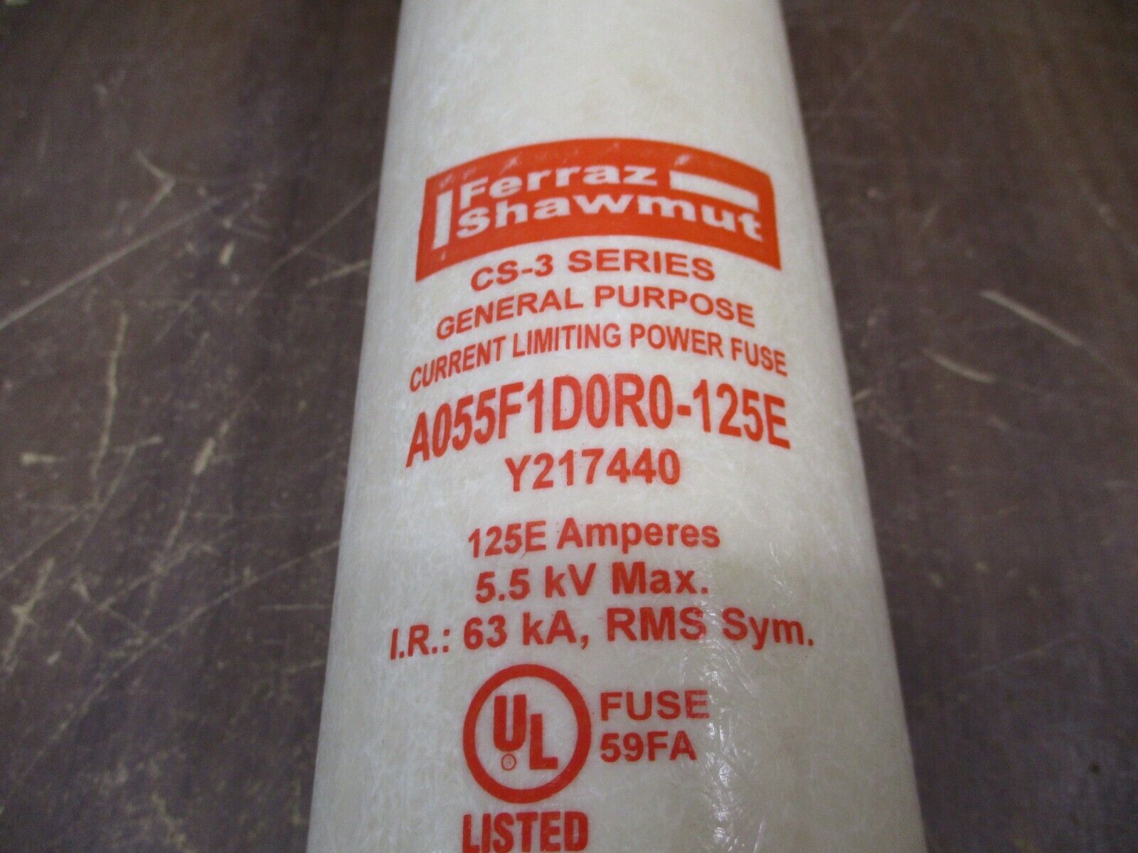 Mersen Amp-Trap Fuse A055F1D0R0-125E 125E 5.5kV New Surplus