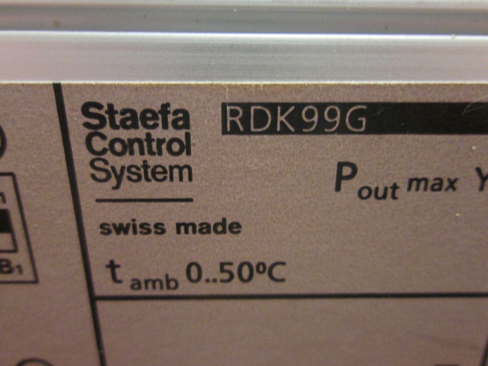 Staefa Control System Control Board RDK99G 24V 50/60Hz Used