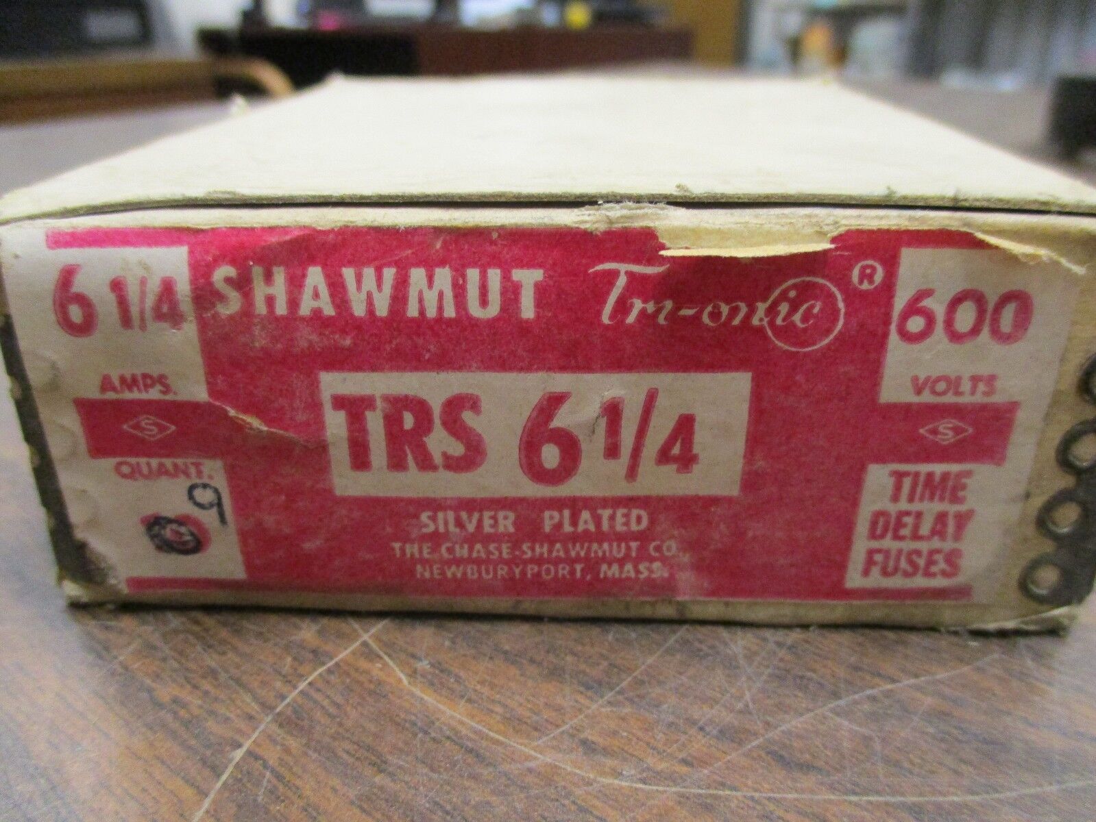 Shawmut Tri-Onic Fuse TRS 6¼ 600V 6¼A *Box of 9* New Surplus