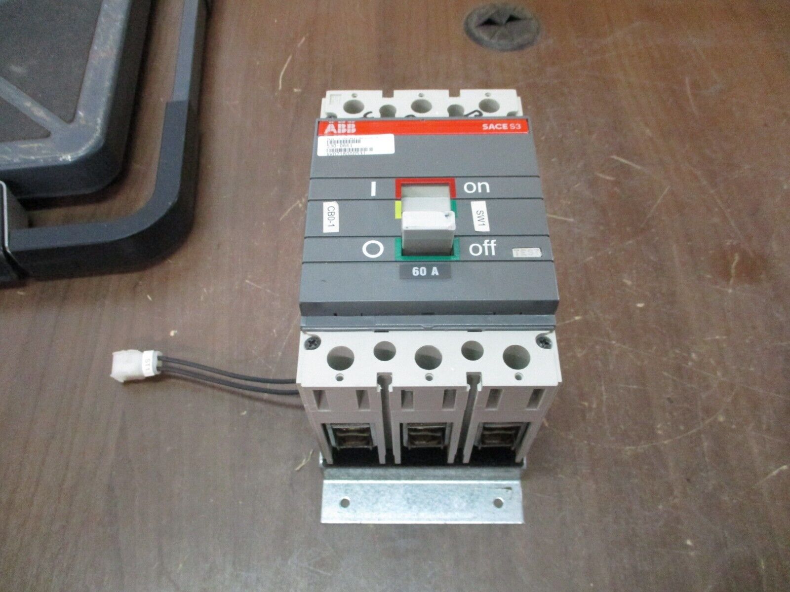 ABB Sace S3 Circuit Breaker S3N 60A 600V 3P w/ Mounting Bracket Used