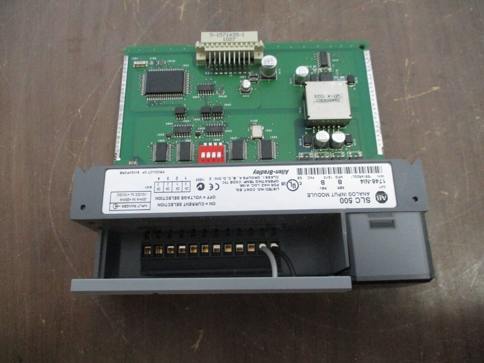 Allen-Bradley SLC 500 Analog Input Module 1746-NI4 Ser. B Rev. B Used