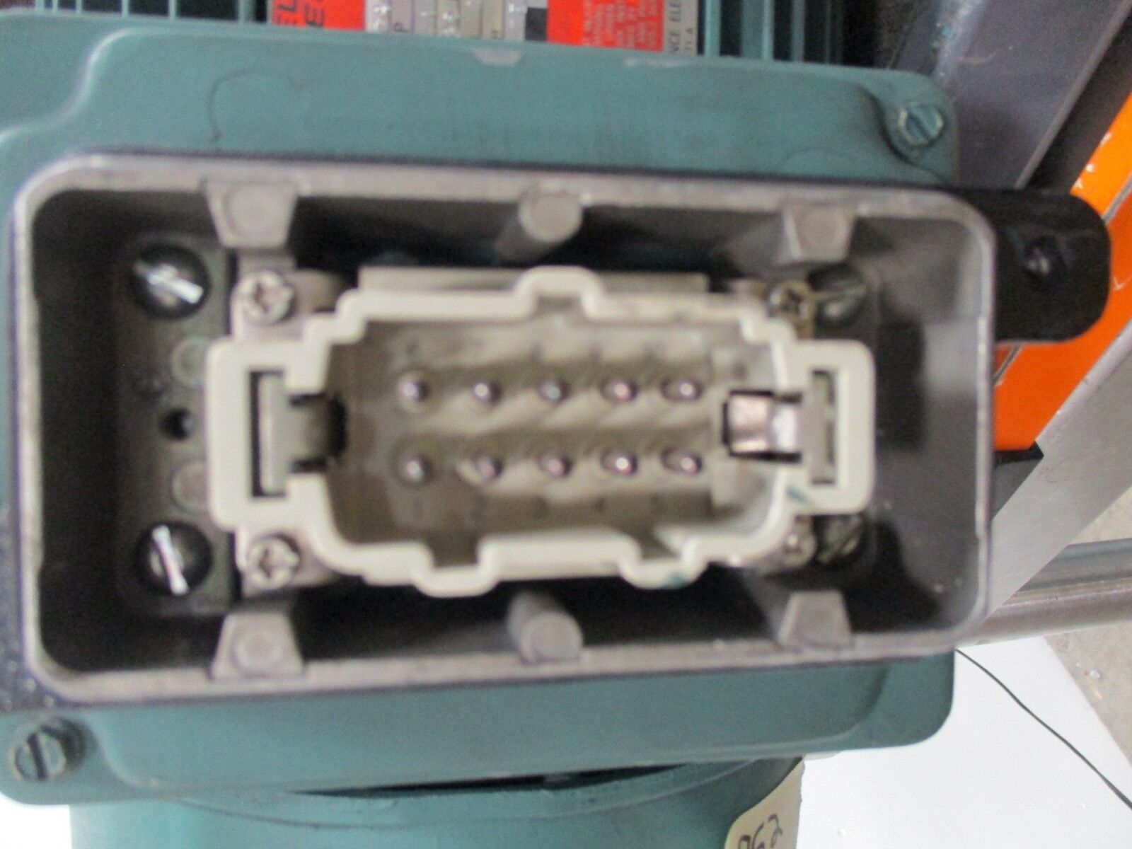 Reliance S-2000 Duty Master AC Motor w/ Gear & Brake B79K7268M 1HP Used