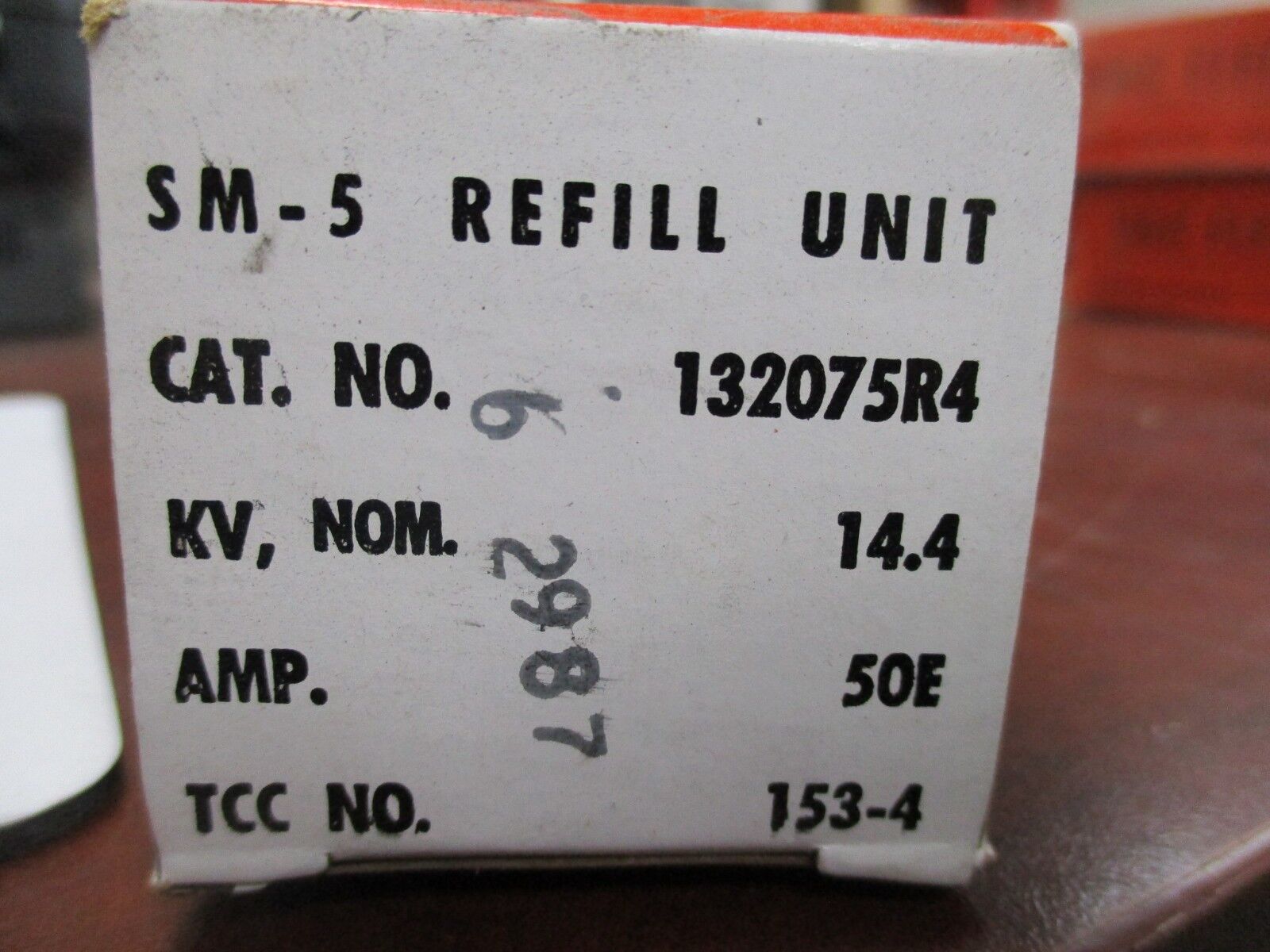 S&C SM-5 Refill Unit 132075R4 14.4KV 50E New Surplus