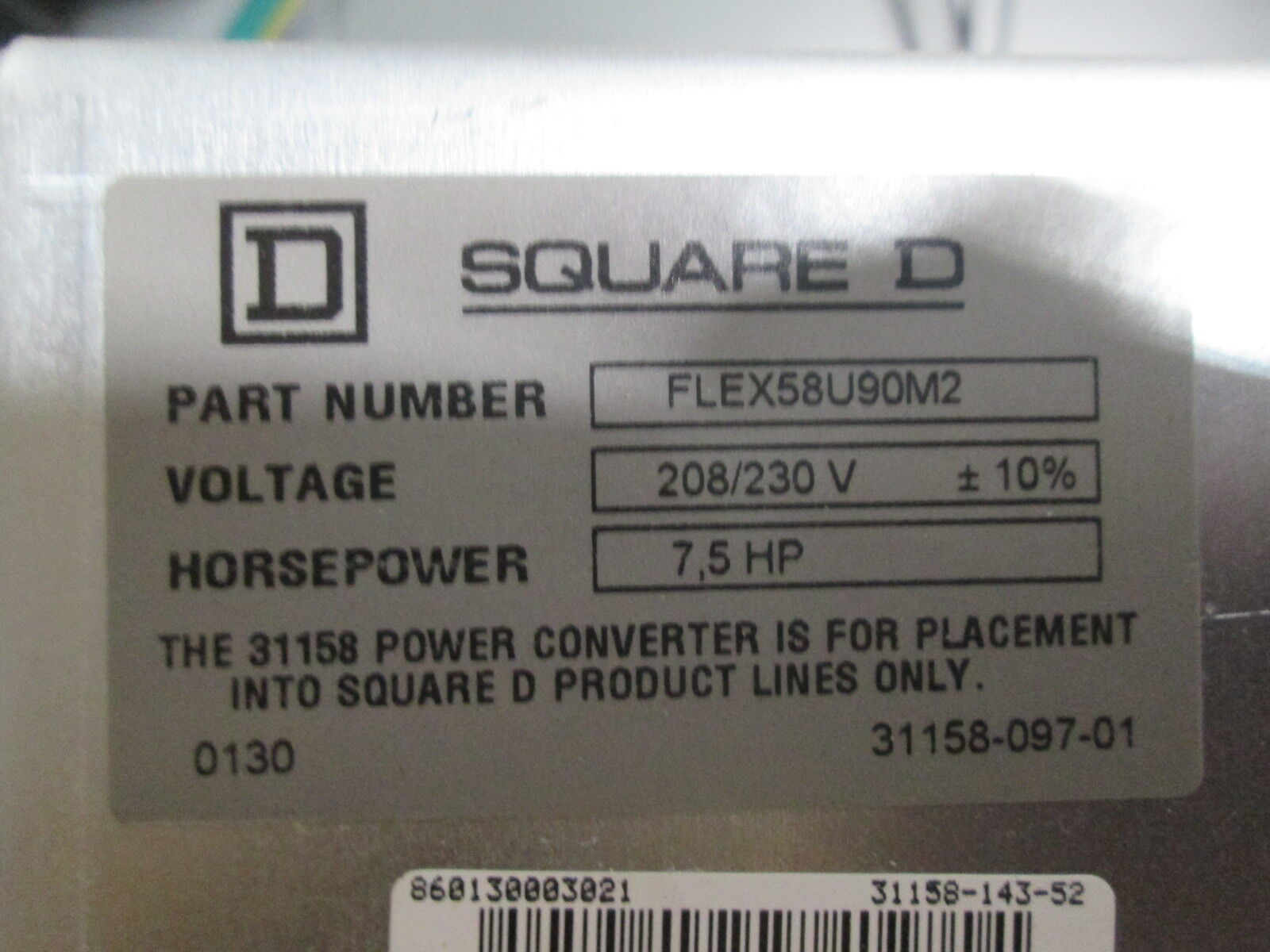 Square D Econo-Flex Altivar AC Drive 8839 58EGG2VY 7.5HP *No Box* New Surplus