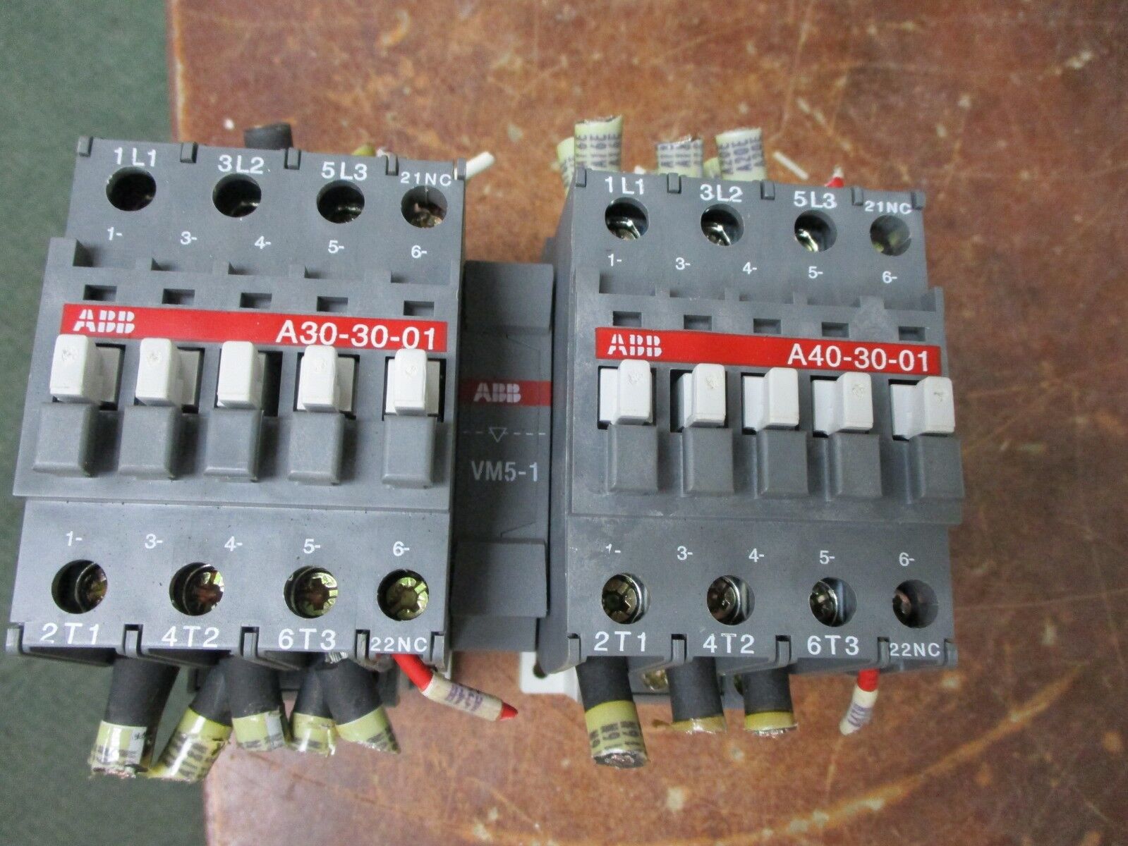 ABB 2 Speed Contactor A40-30-01 120V Coil 60/50A 600V Used