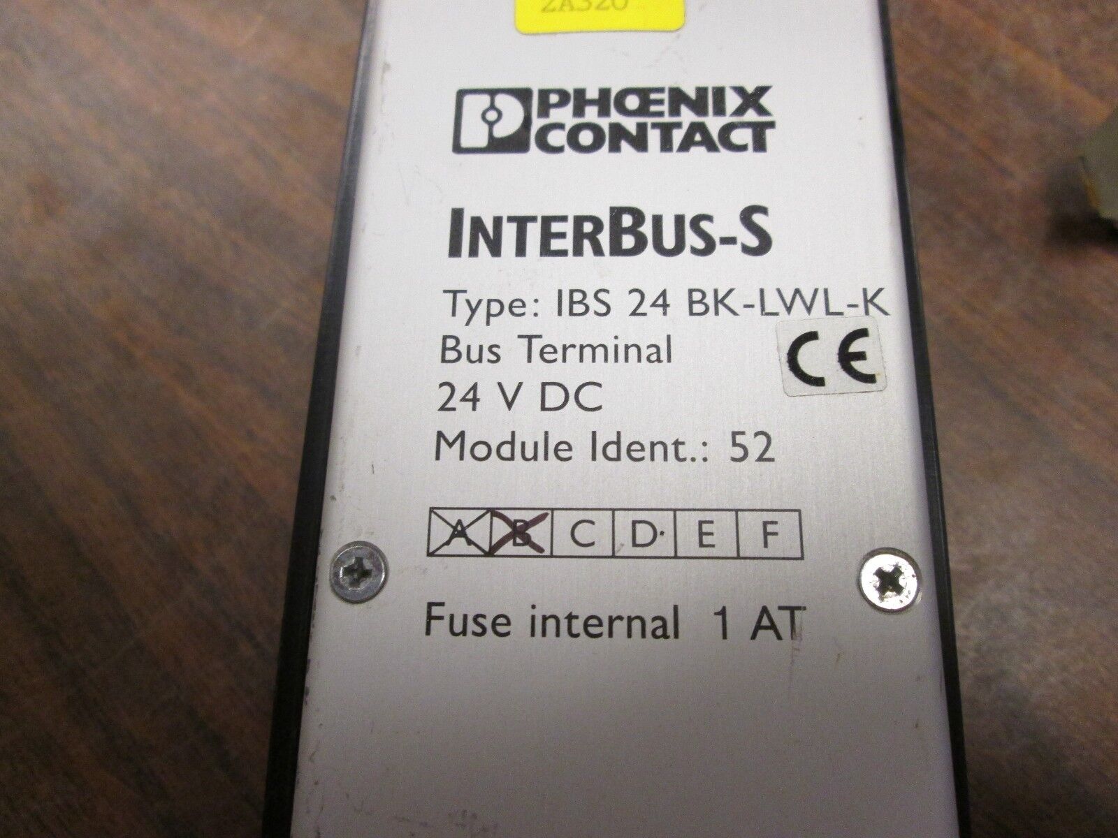 Phoenix Contact InterBus-S Bus Terminal IBS 24 BK-LWL-K 24VDC Used