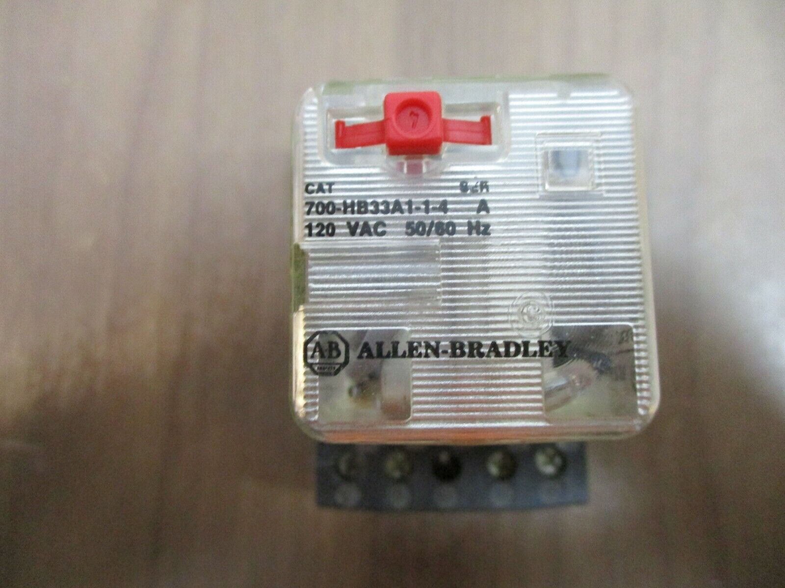 Allen-Bradley Relay 700-HB33A1-1-4 Ser. A 120V 50/60Hz w/Base *Lot of 3* Used