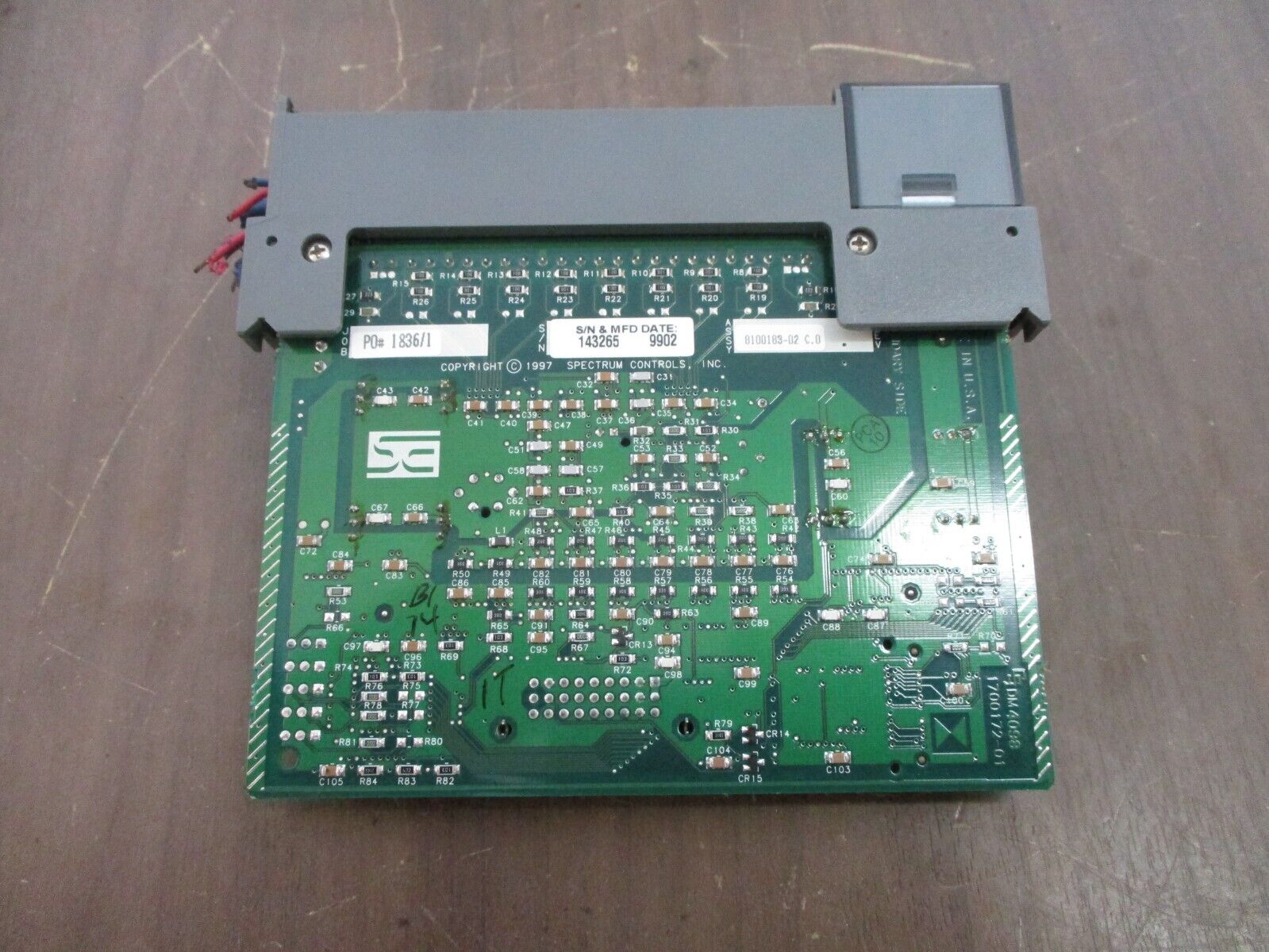 Spectrum Controls SLC 500 Thermocouple / MV Input Module 1746sc-NT8 Ser. B Used