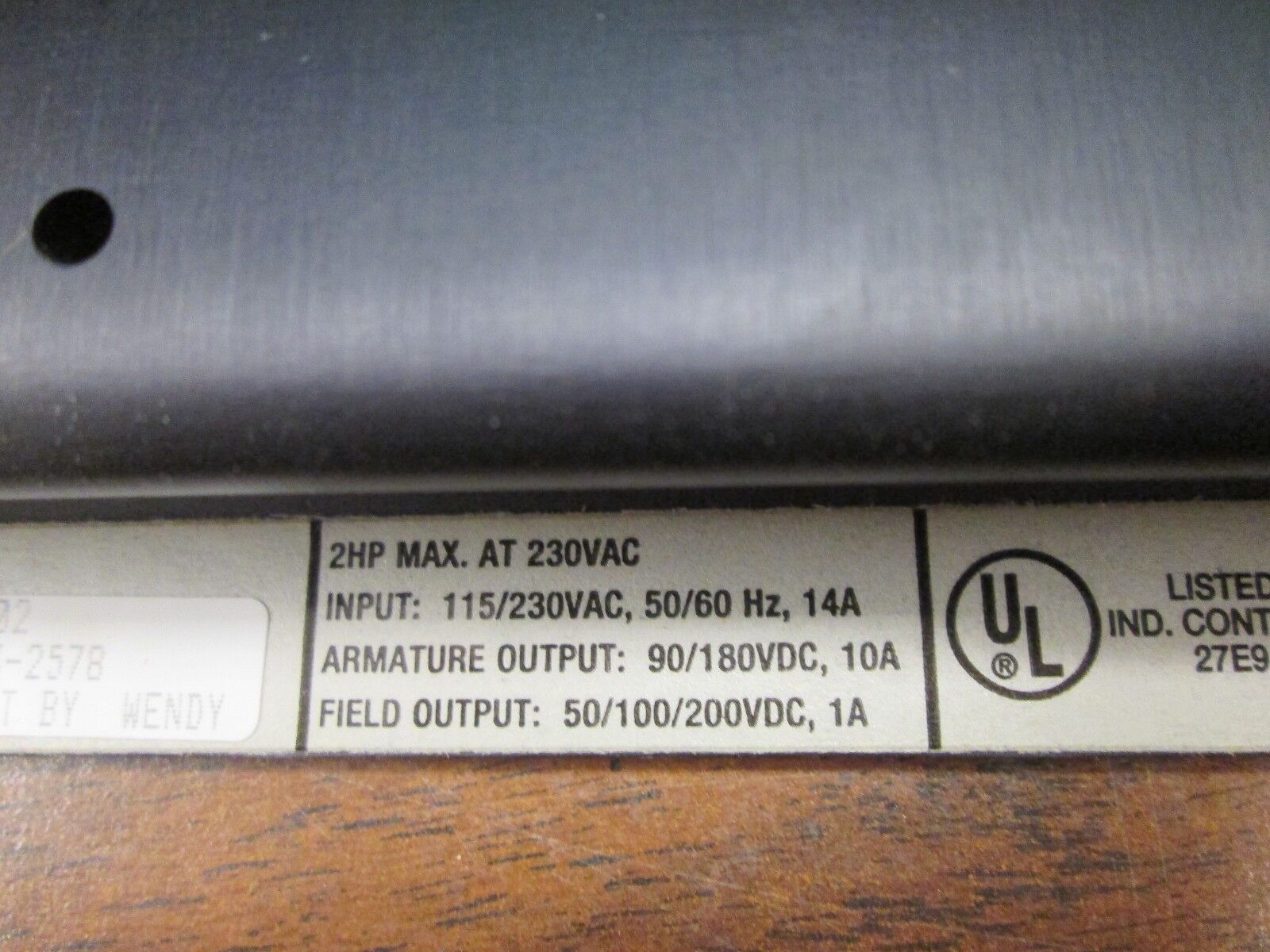 Warner Electric Q7000 DC Drive Q7002 2HP Used