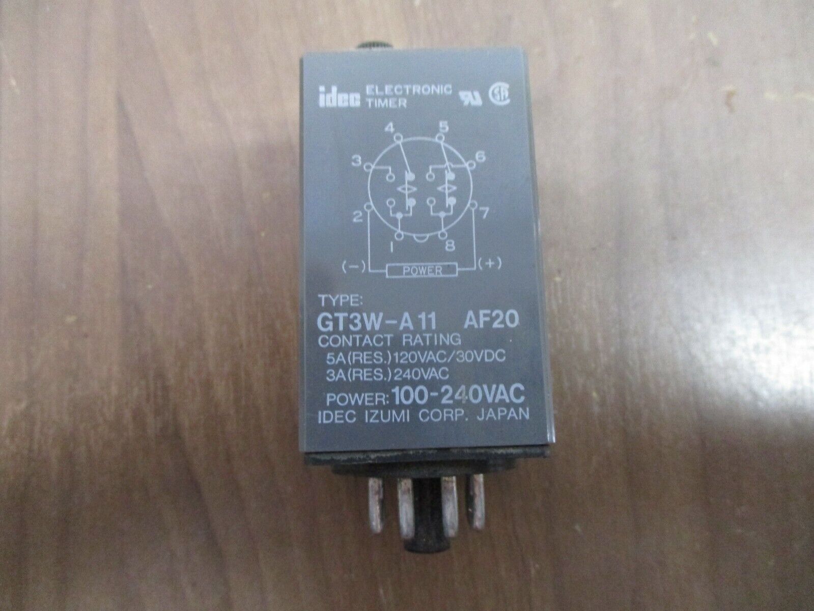 Idec Electronic Timer GT3W-A11 AF20 100-240VAC Used