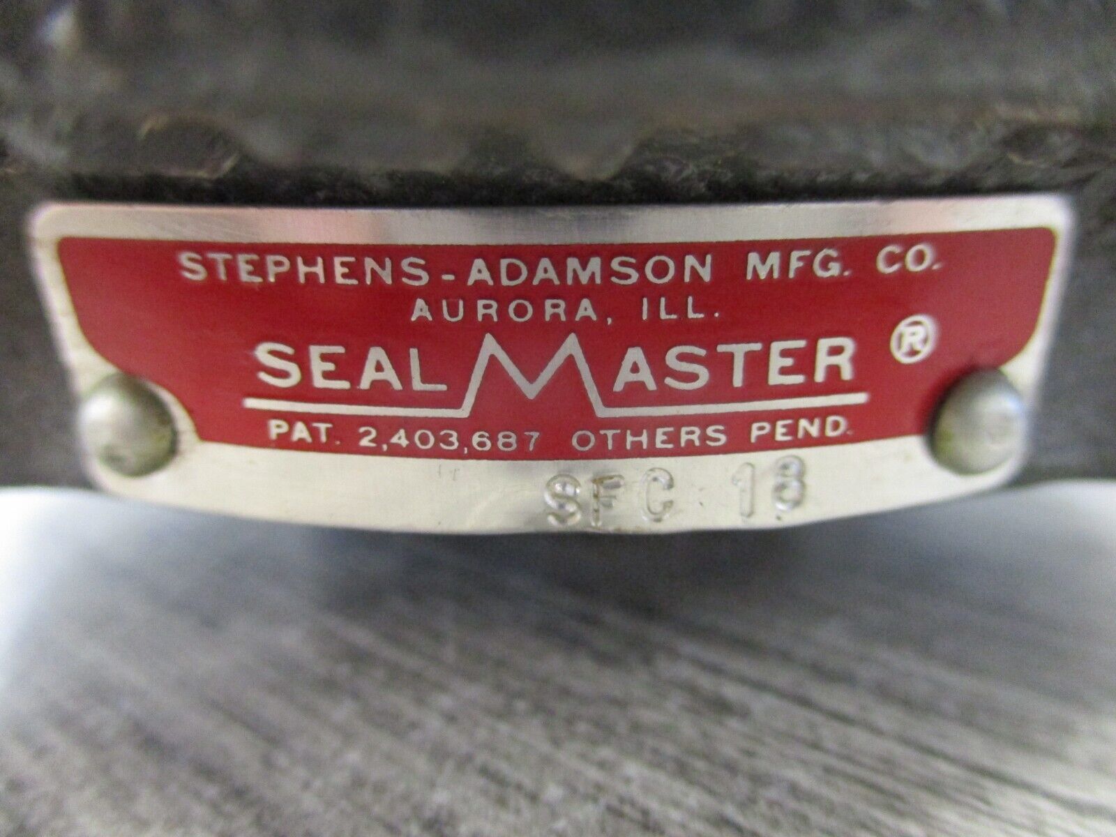 SealMaster Flange Bearing SFC 18 Used