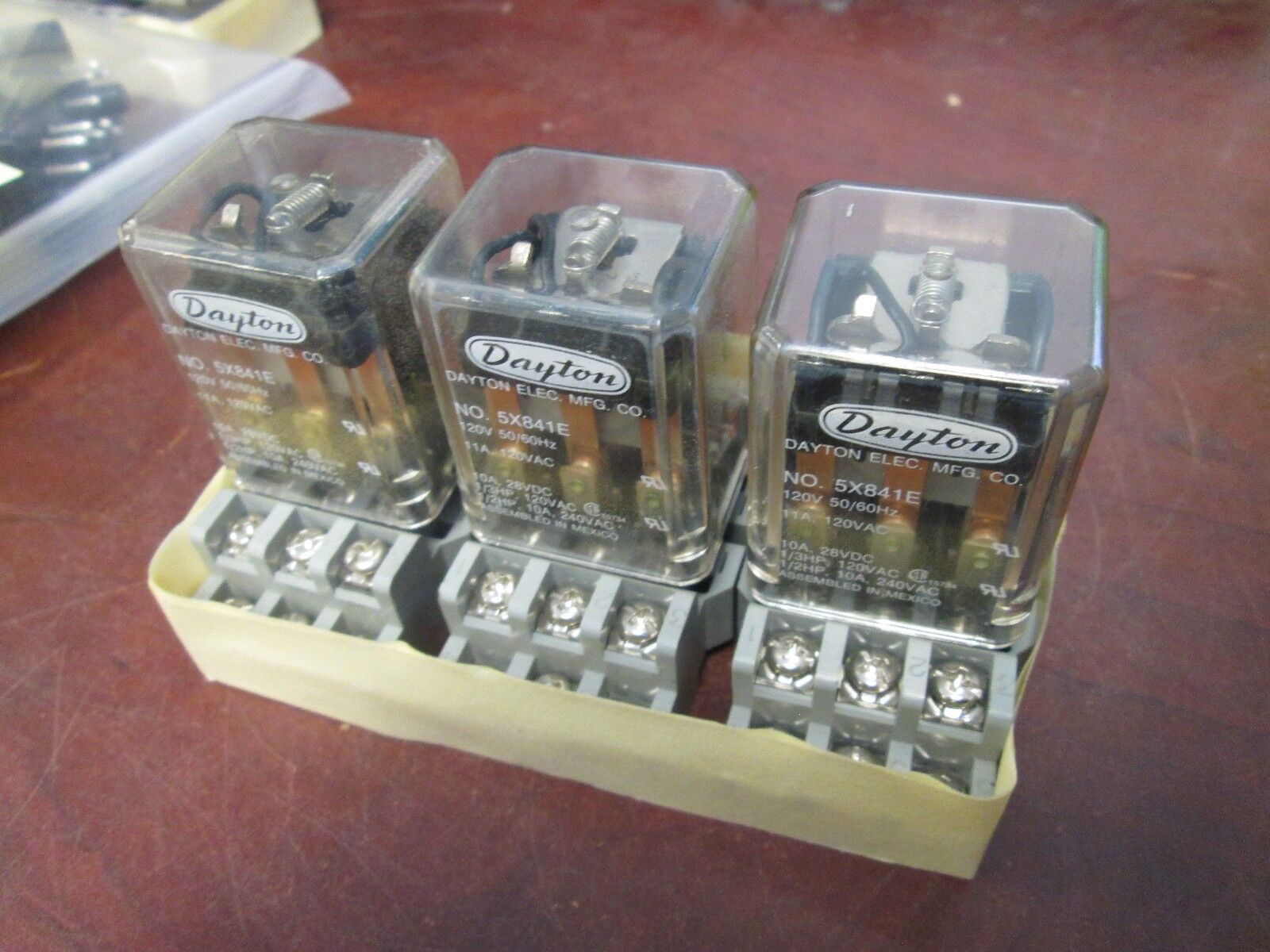 Dayton Relay 5X841E w/ Base *Lot of 3* w/ Base Used