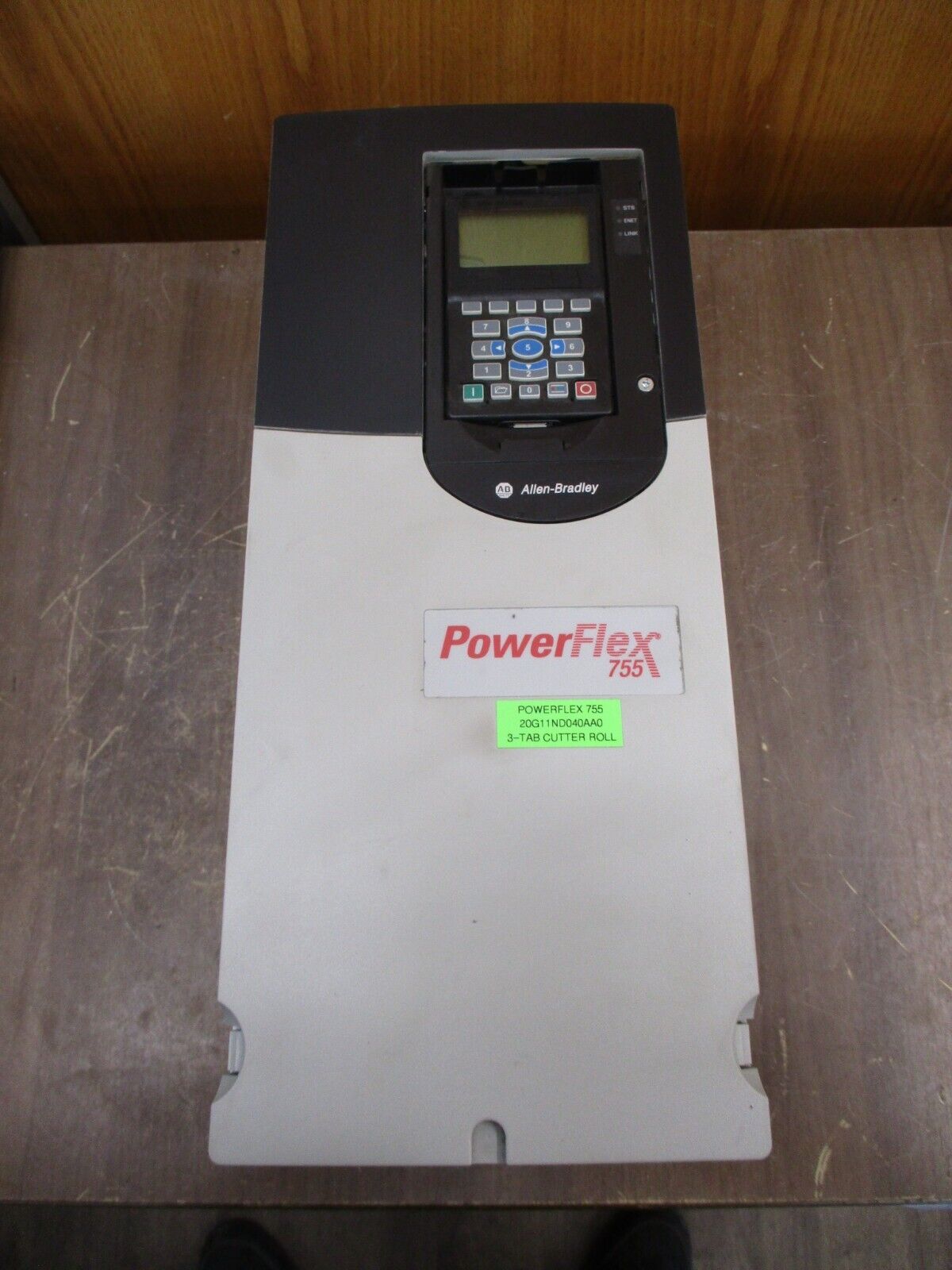 Allen-Bradley PowerFlex 755 AC Drive 20G11ND040AA0NNNNN 30HP 3Ph w/ Keypad Used