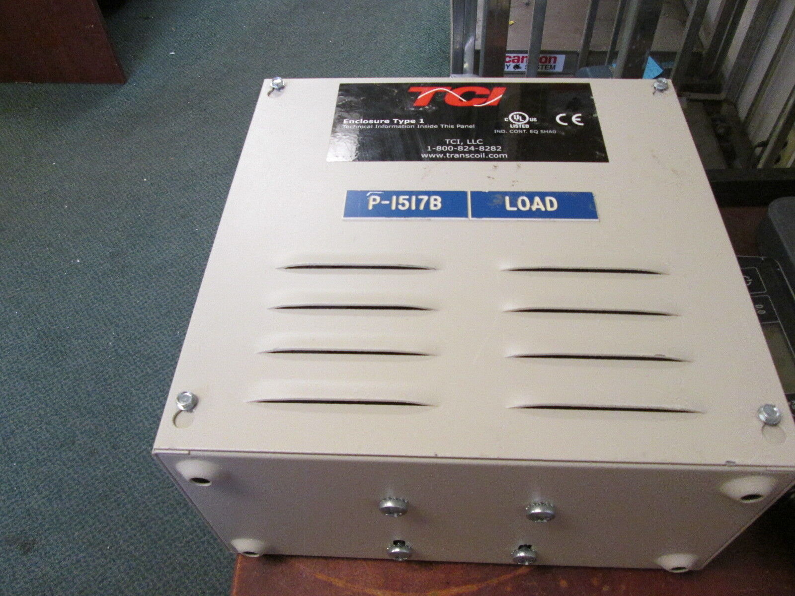 TCI KDRUL Drive Reactor KDRULD1PE01 Motor Amps: 21 3Ph 50/60Hz 600V 21A Used